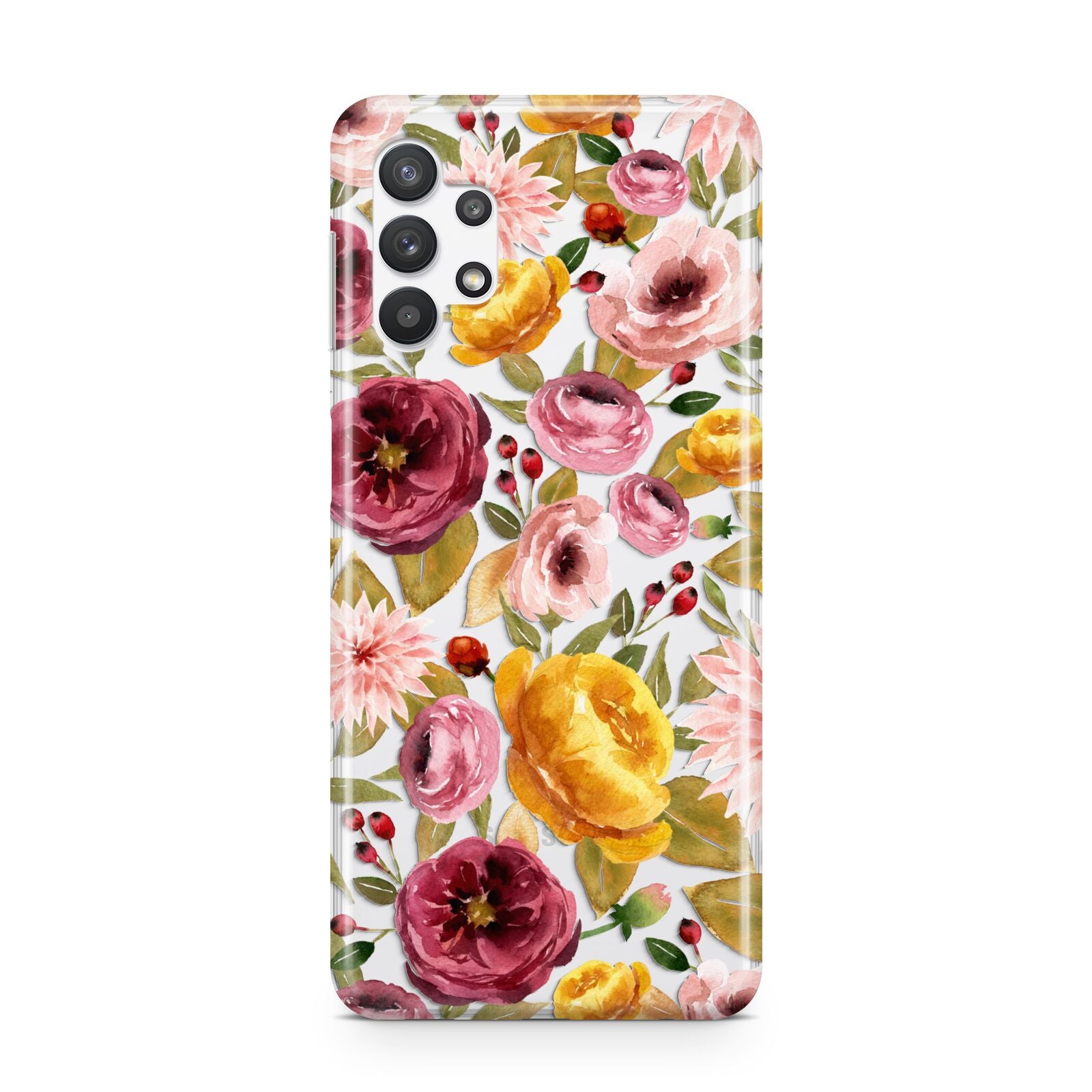 Pink and Mustard Floral Samsung A32 5G Case