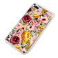 Pink and Mustard Floral iPhone 8 Plus Bumper Case on Silver iPhone Alternative Image