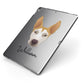 Pitsky Personalised Apple iPad Case on Grey iPad Side View