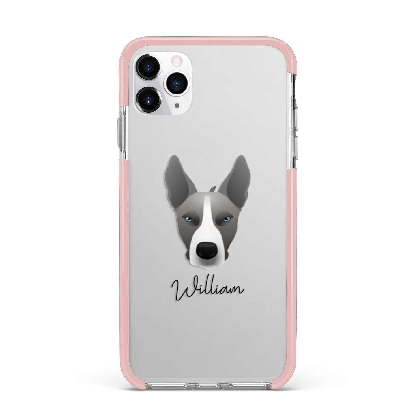 Pitsky Personalised iPhone 11 Pro Max Impact Pink Edge Case