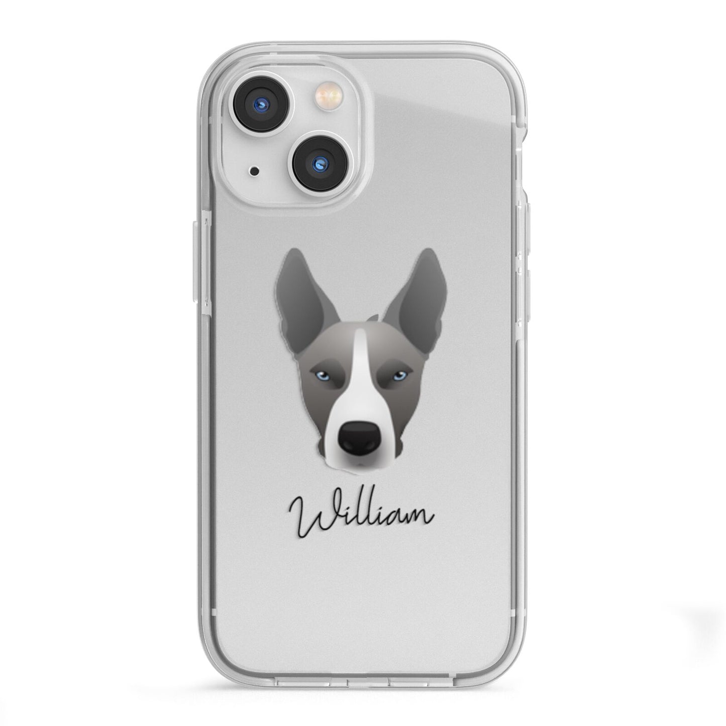 Pitsky Personalised iPhone 13 Mini TPU Impact Case with White Edges