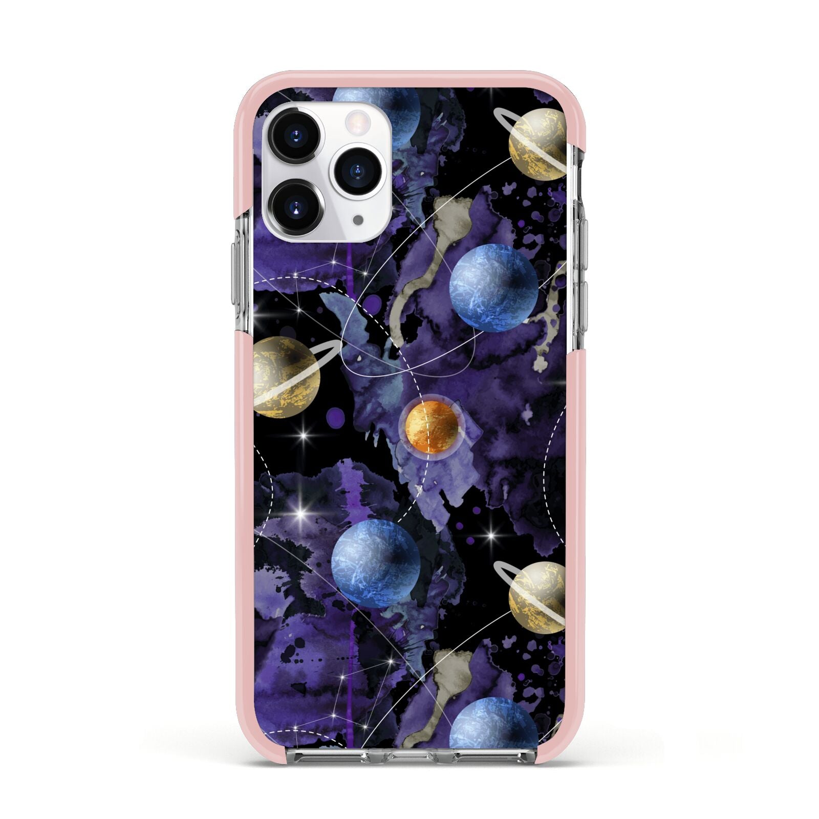 Planet Apple iPhone 11 Pro in Silver with Pink Impact Case