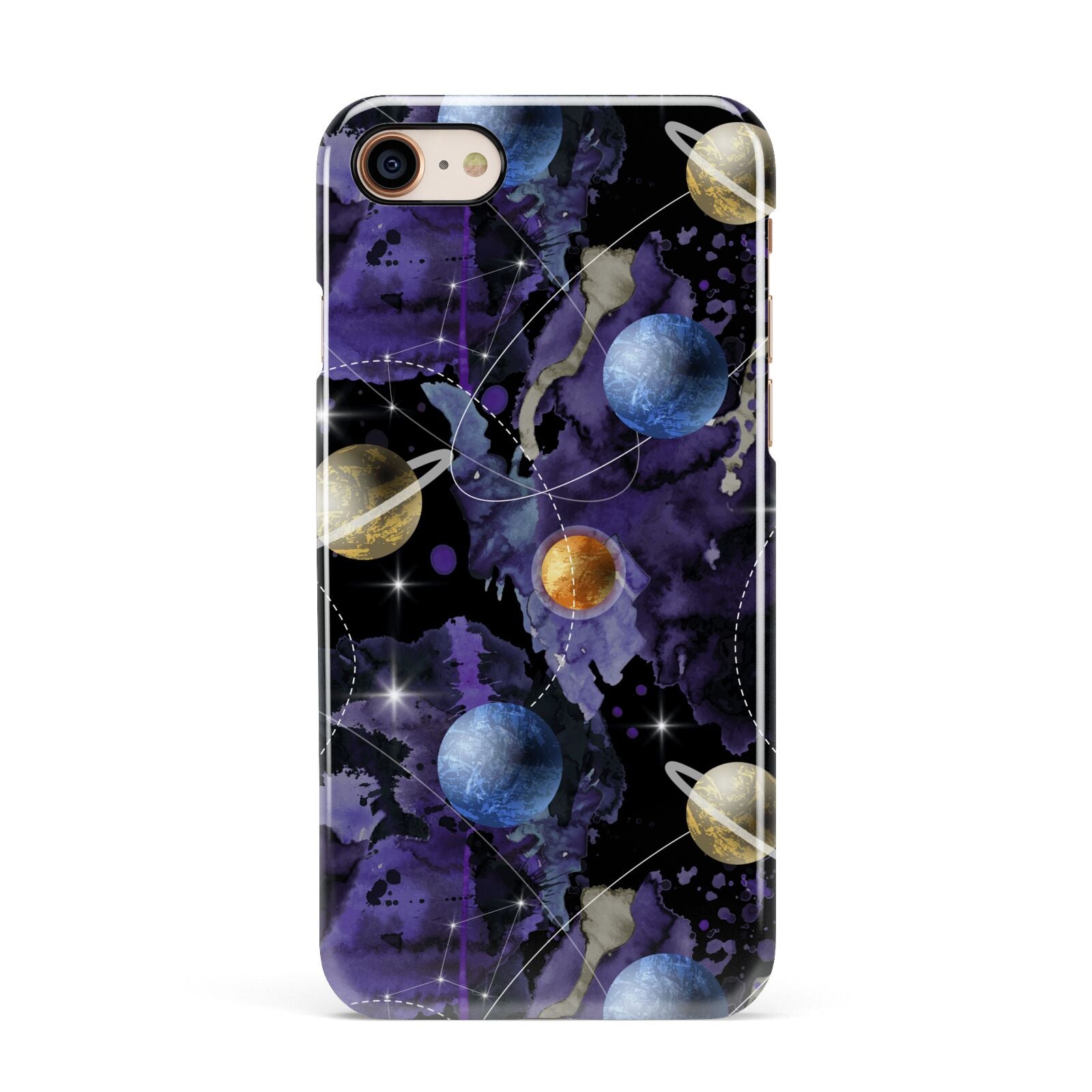 Planet Apple iPhone 7 8 3D Snap Case