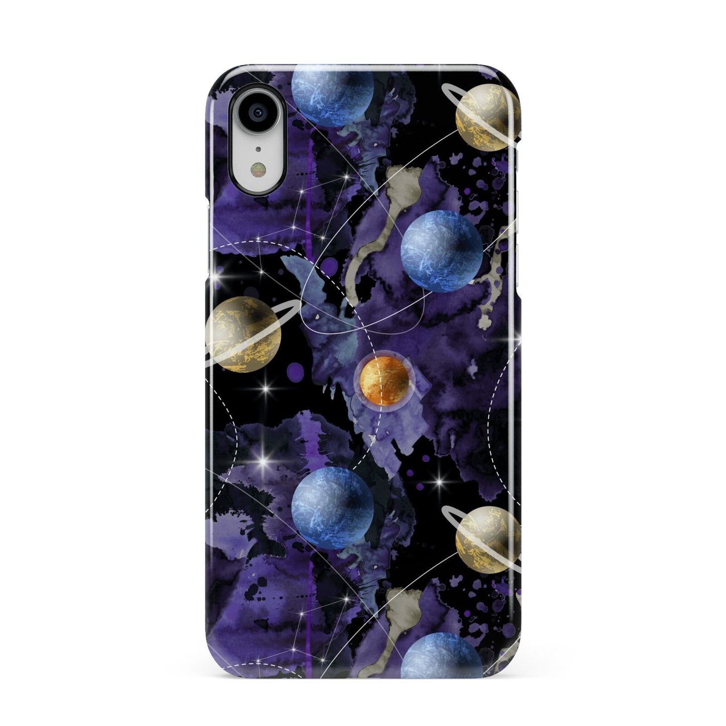 Planet Apple iPhone XR White 3D Snap Case