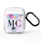 Planet Balloons with Initials AirPods Glitter Case