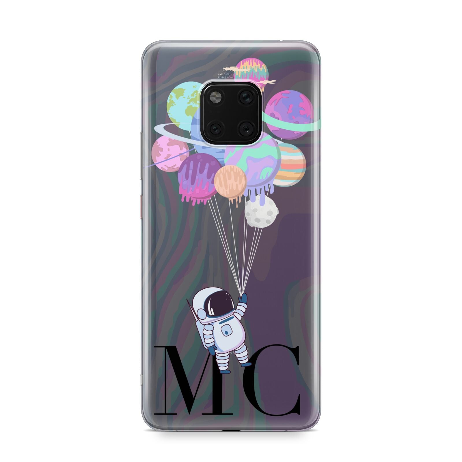 Planet Balloons with Initials Huawei Mate 20 Pro Phone Case