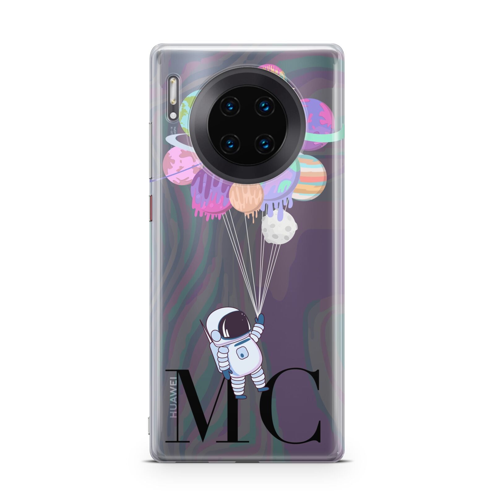 Planet Balloons with Initials Huawei Mate 30 Pro Phone Case