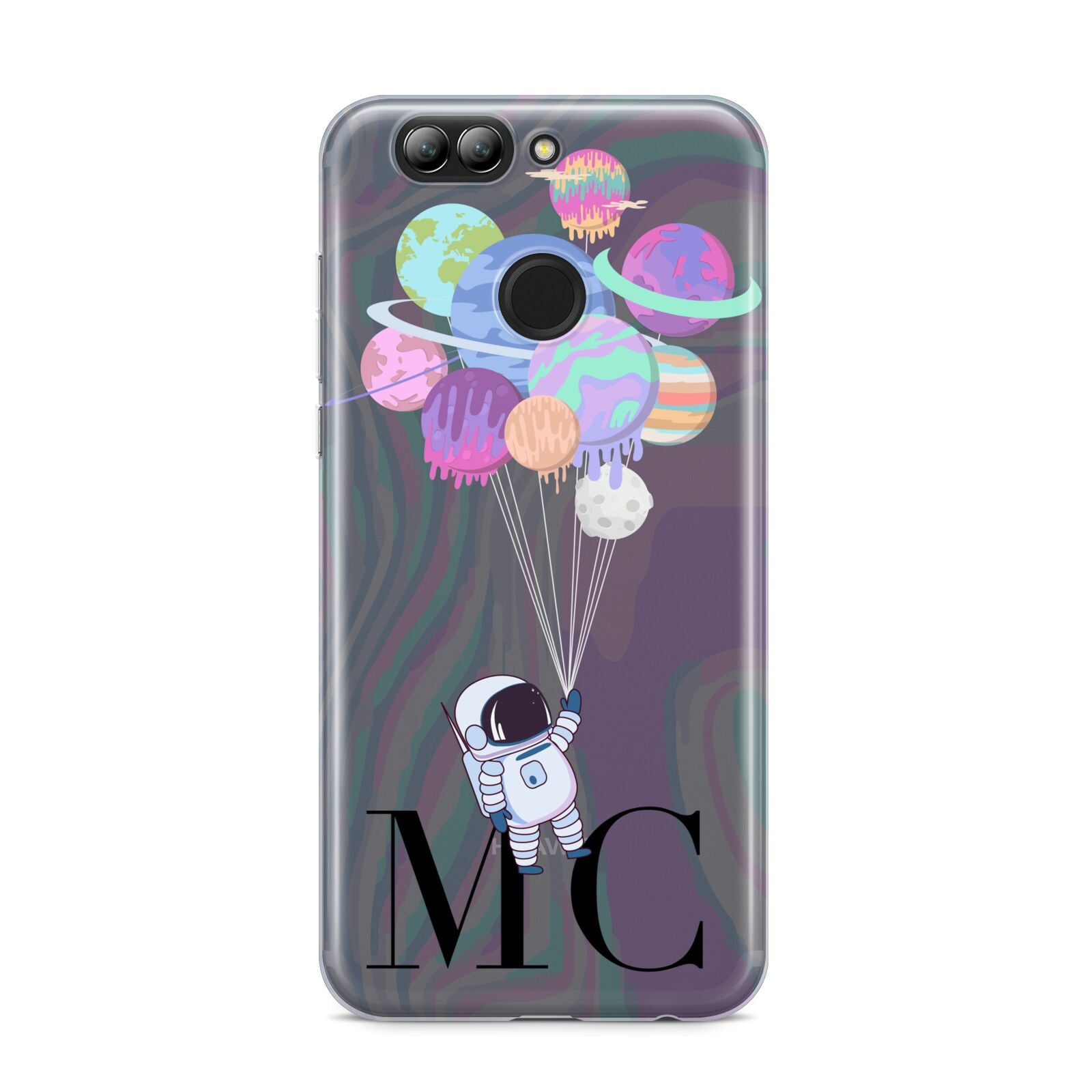 Planet Balloons with Initials Huawei Nova 2s Phone Case