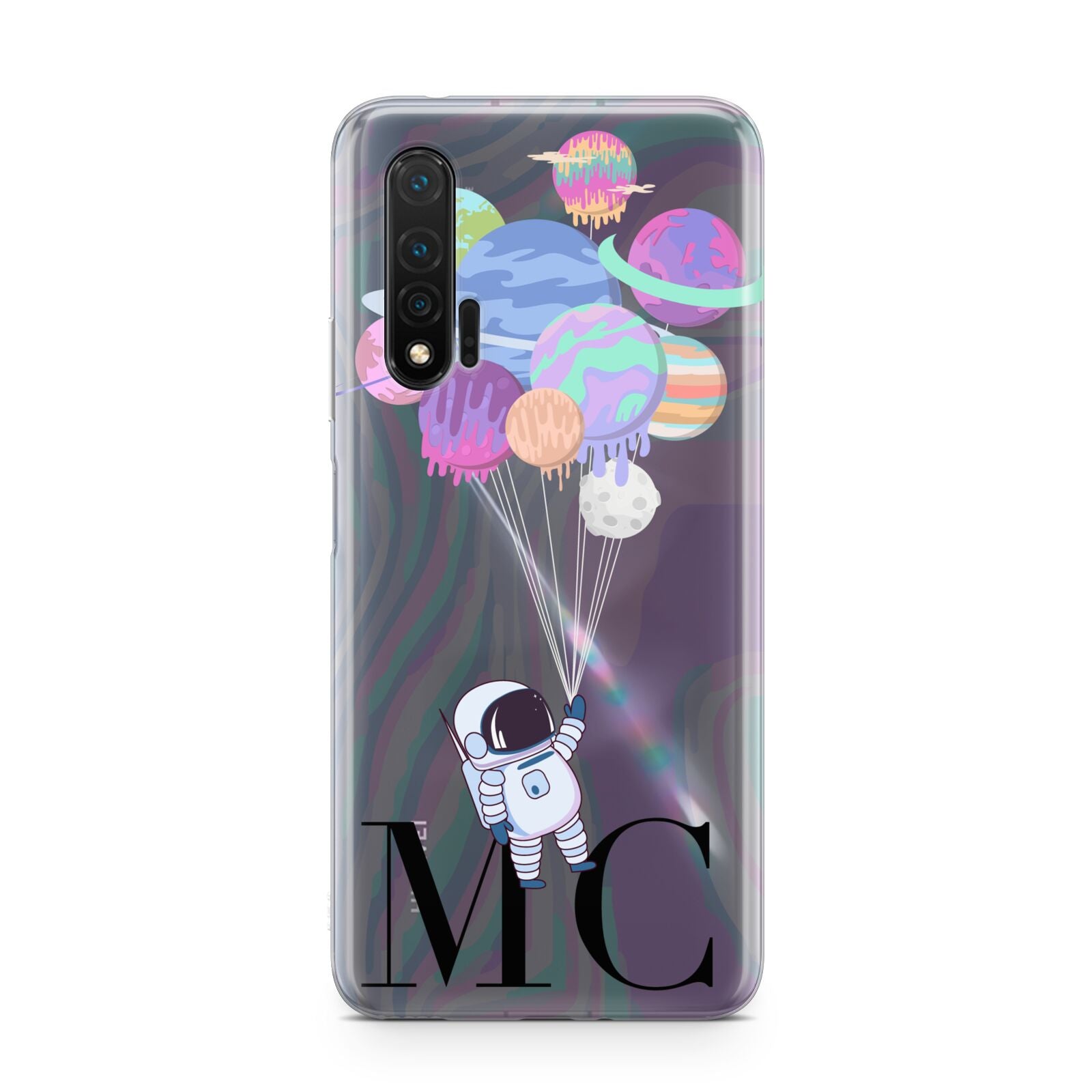 Planet Balloons with Initials Huawei Nova 6 Phone Case