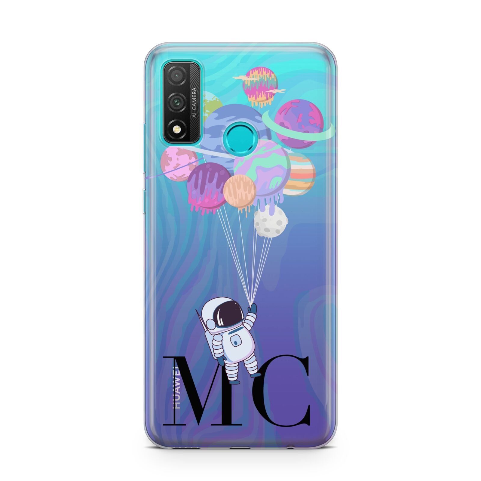 Planet Balloons with Initials Huawei P Smart 2020