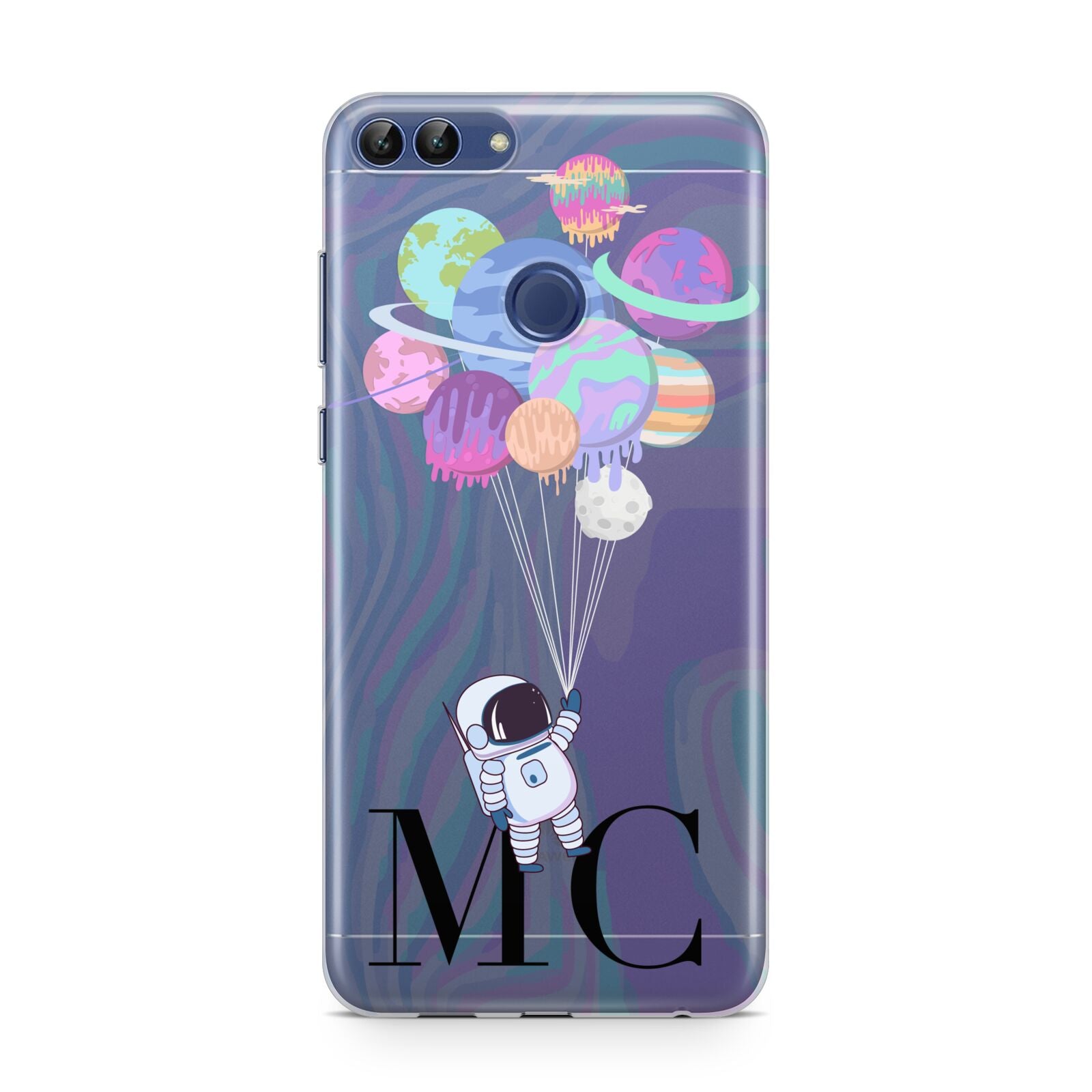 Planet Balloons with Initials Huawei P Smart Case