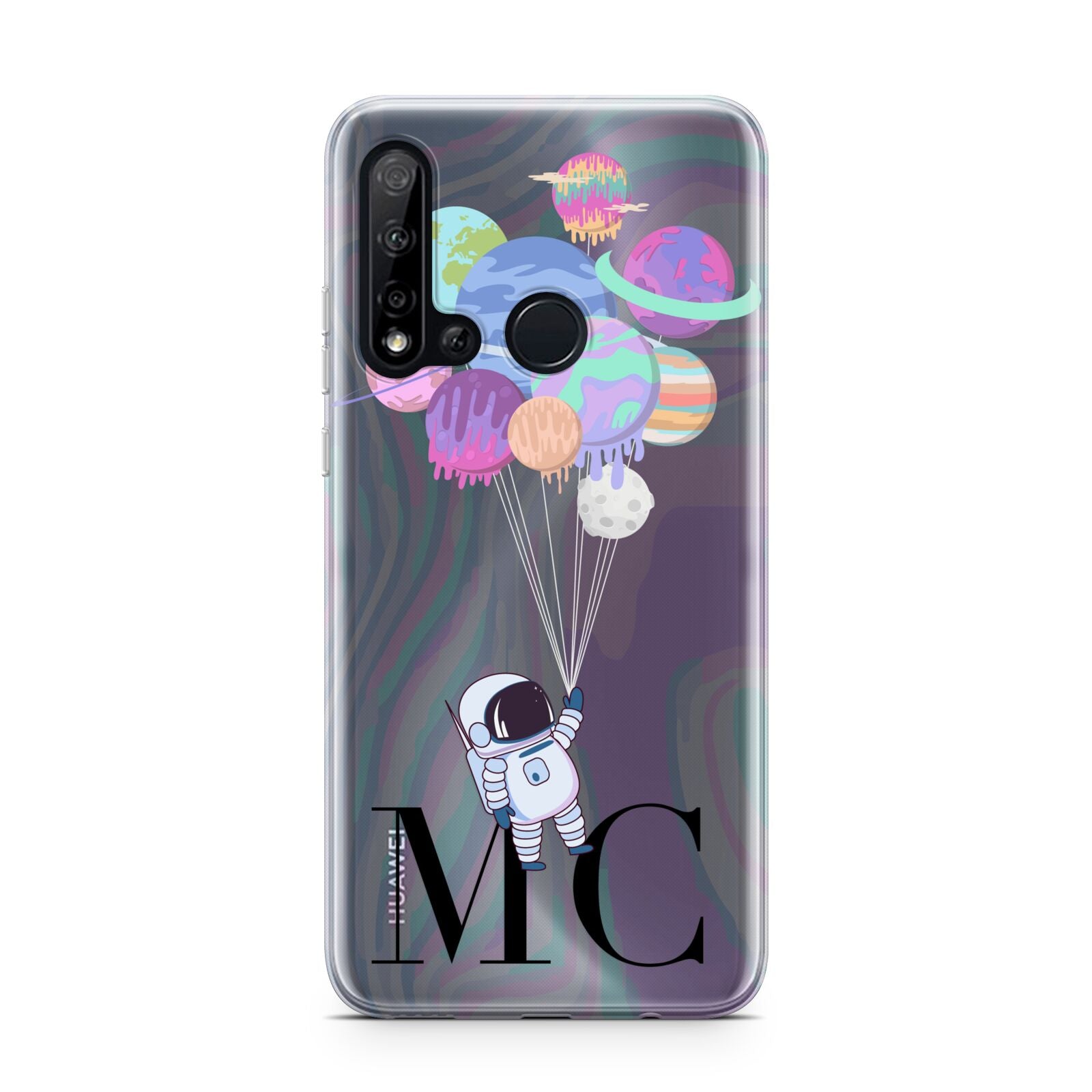 Planet Balloons with Initials Huawei P20 Lite 5G Phone Case