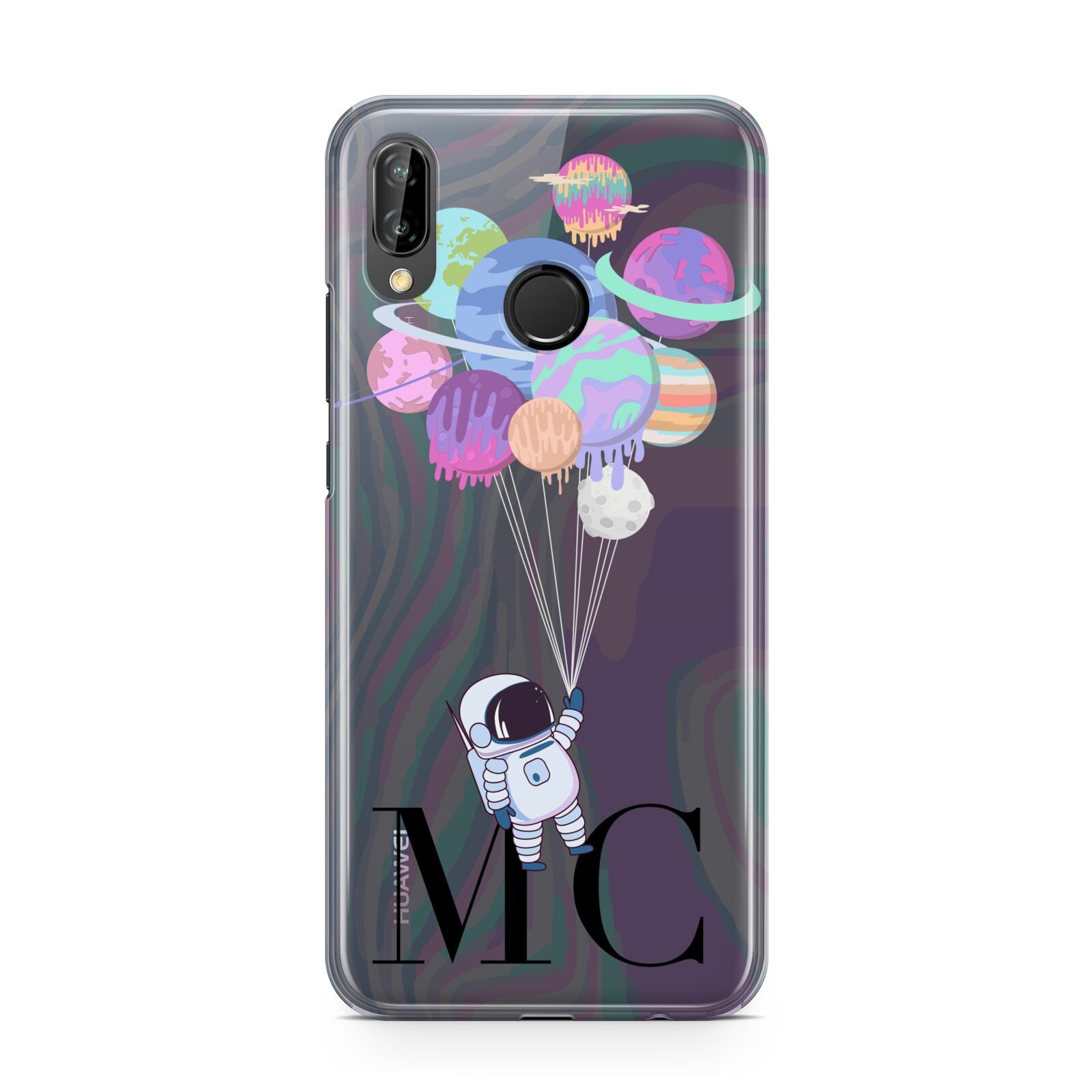 Planet Balloons with Initials Huawei P20 Lite Phone Case