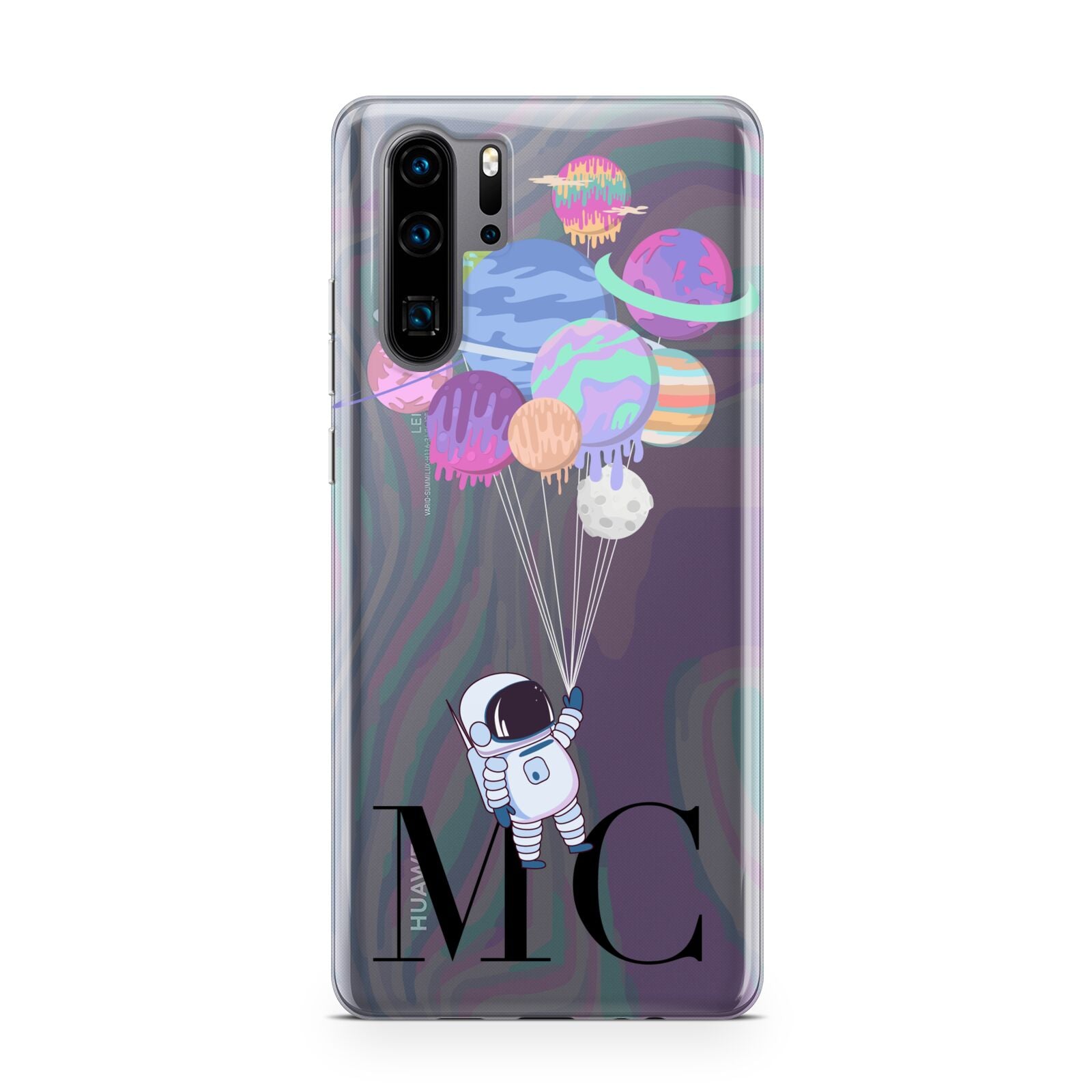 Planet Balloons with Initials Huawei P30 Pro Phone Case