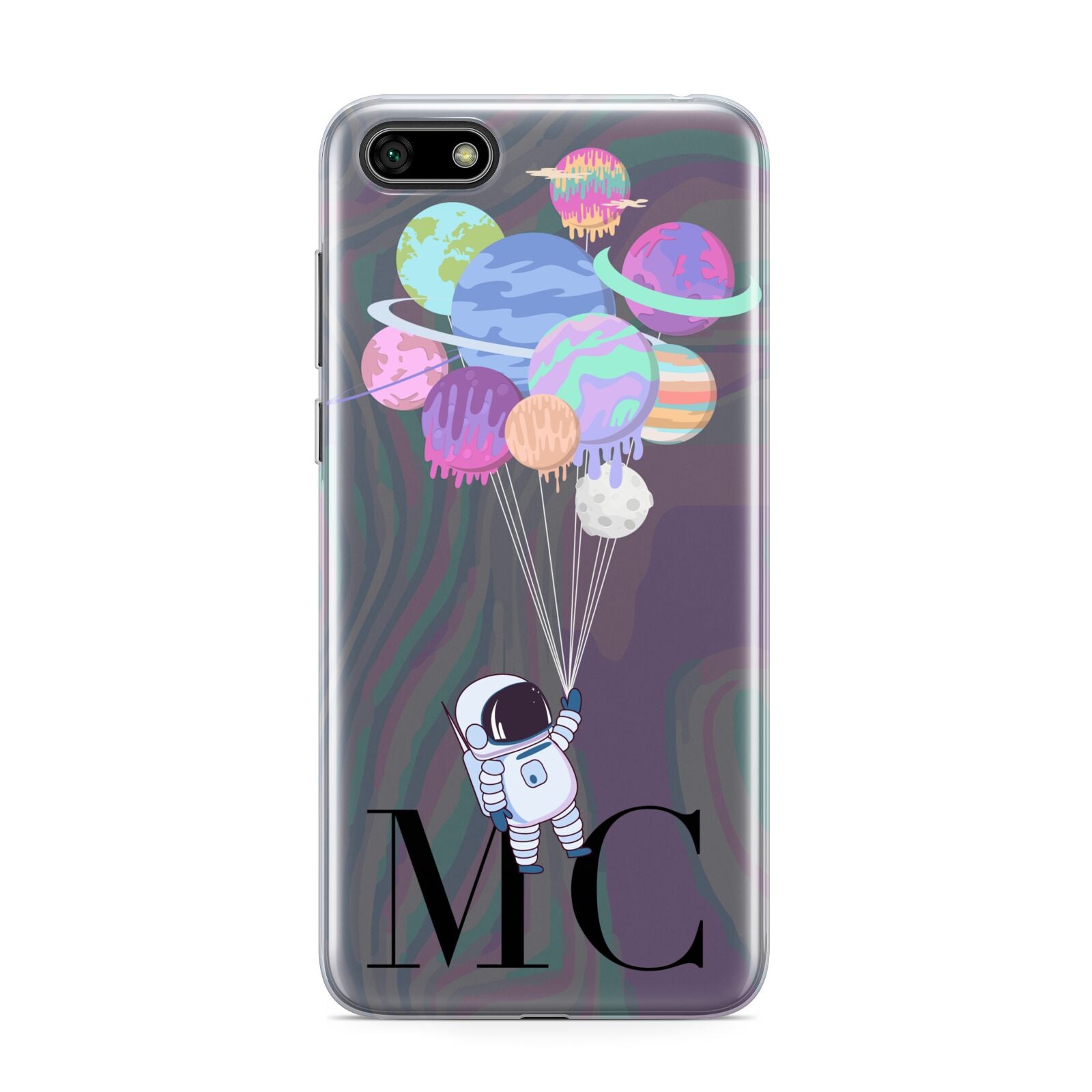 Planet Balloons with Initials Huawei Y5 Prime 2018 Phone Case