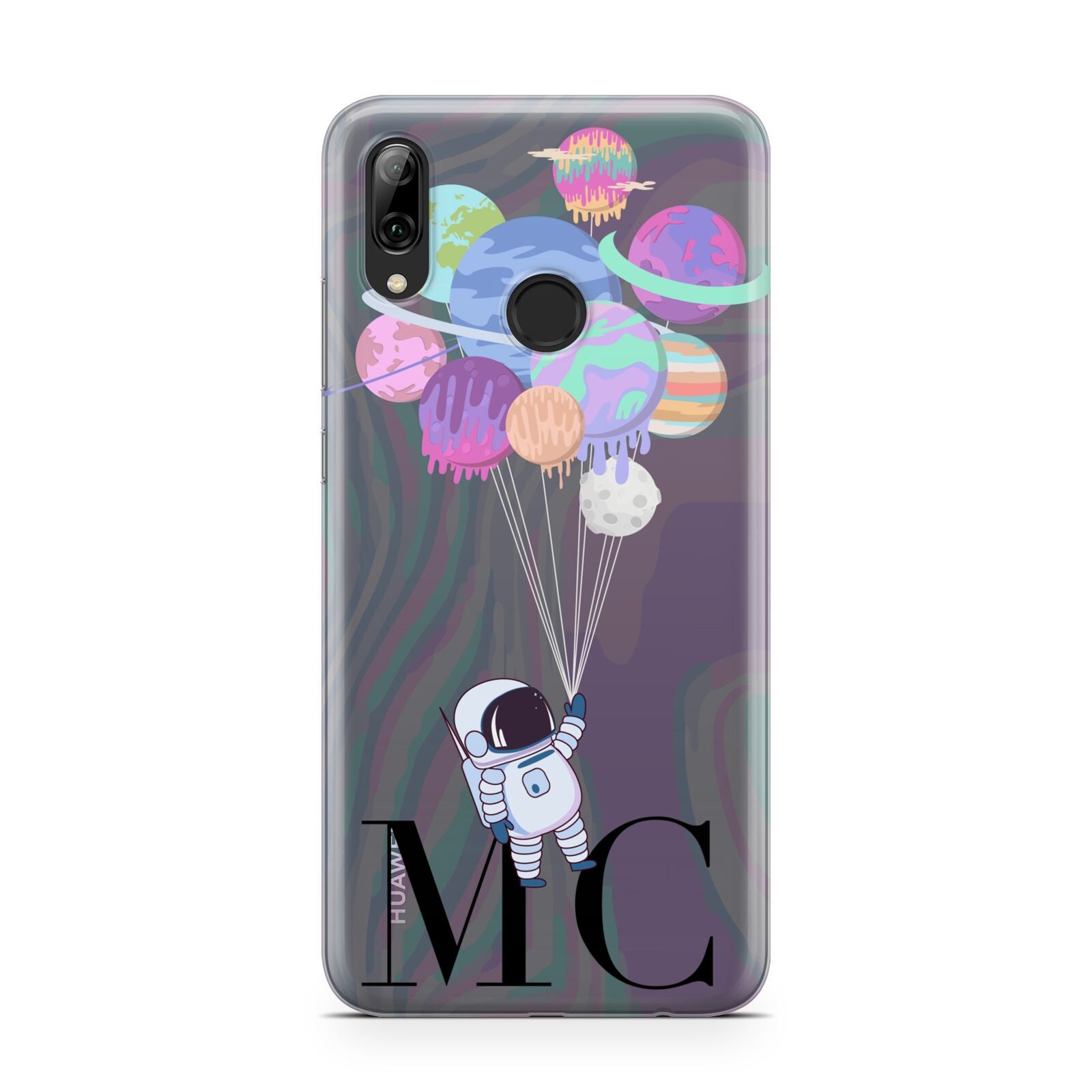 Planet Balloons with Initials Huawei Y7 2019