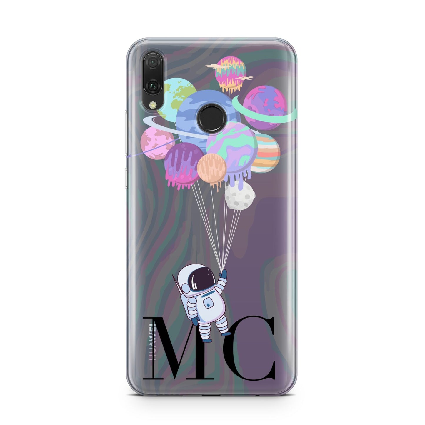 Planet Balloons with Initials Huawei Y9 2019