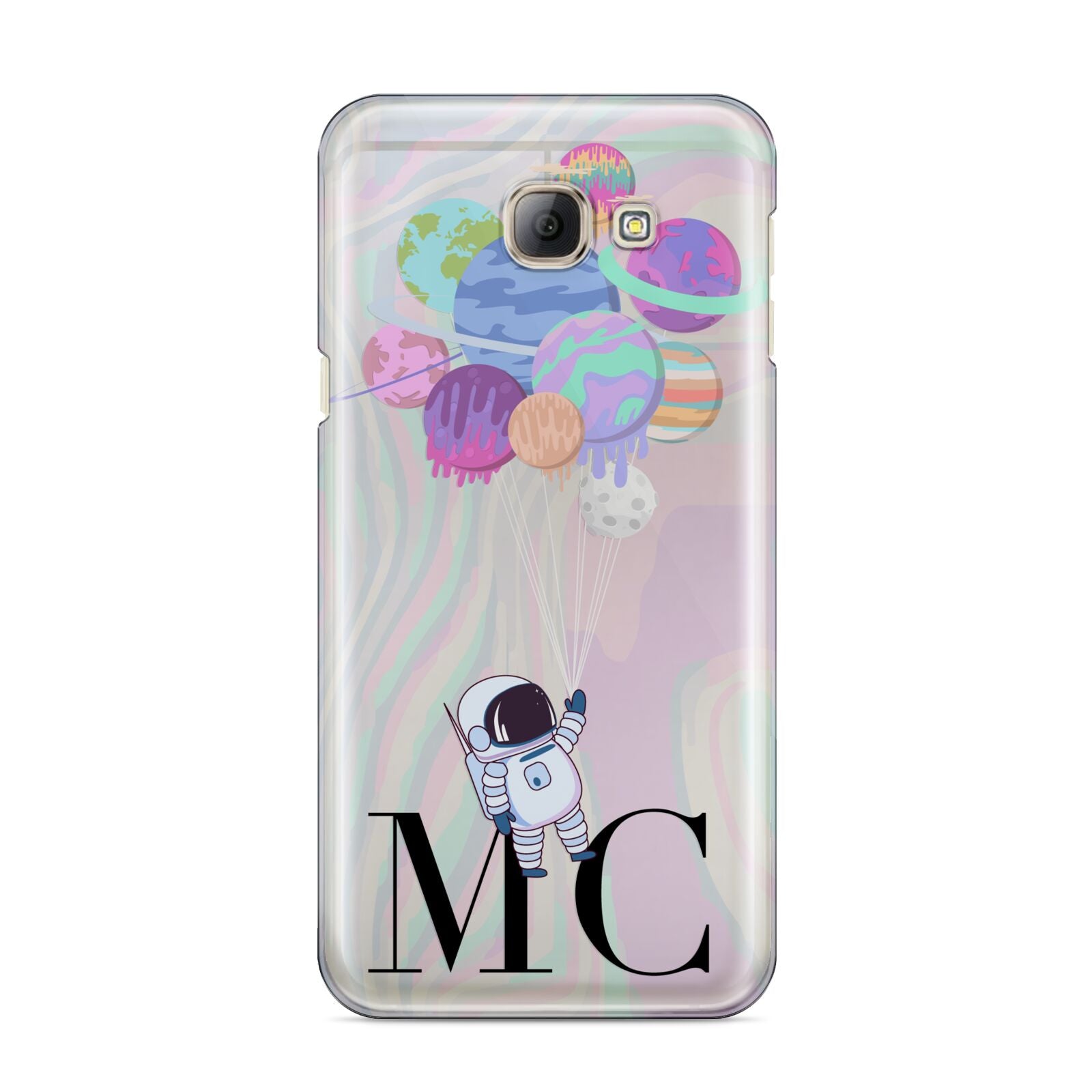 Planet Balloons with Initials Samsung Galaxy A8 2016 Case