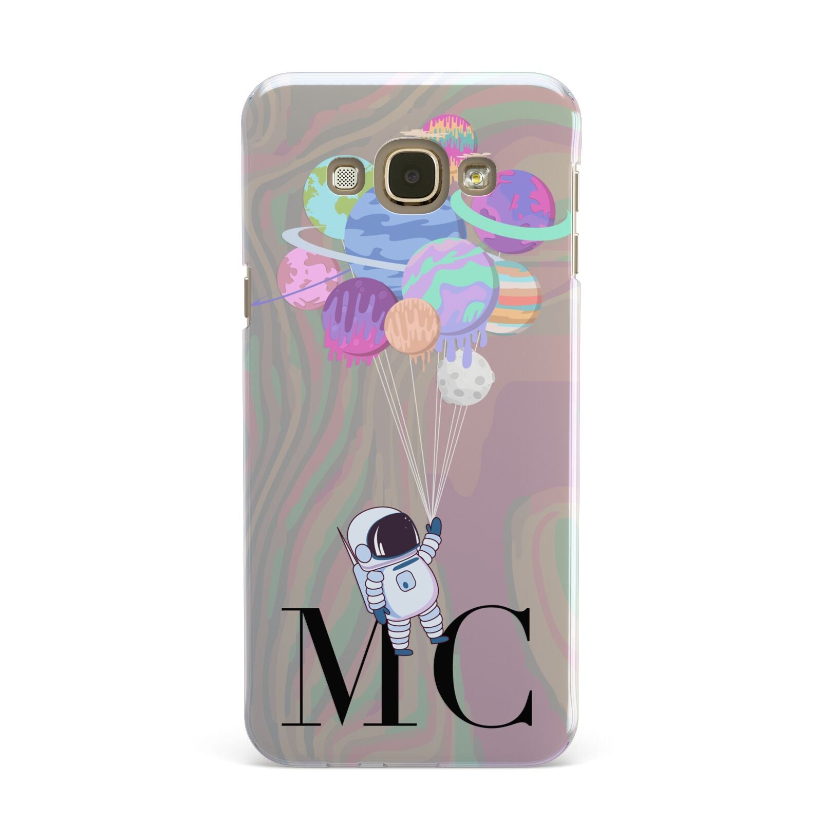 Planet Balloons with Initials Samsung Galaxy A8 Case