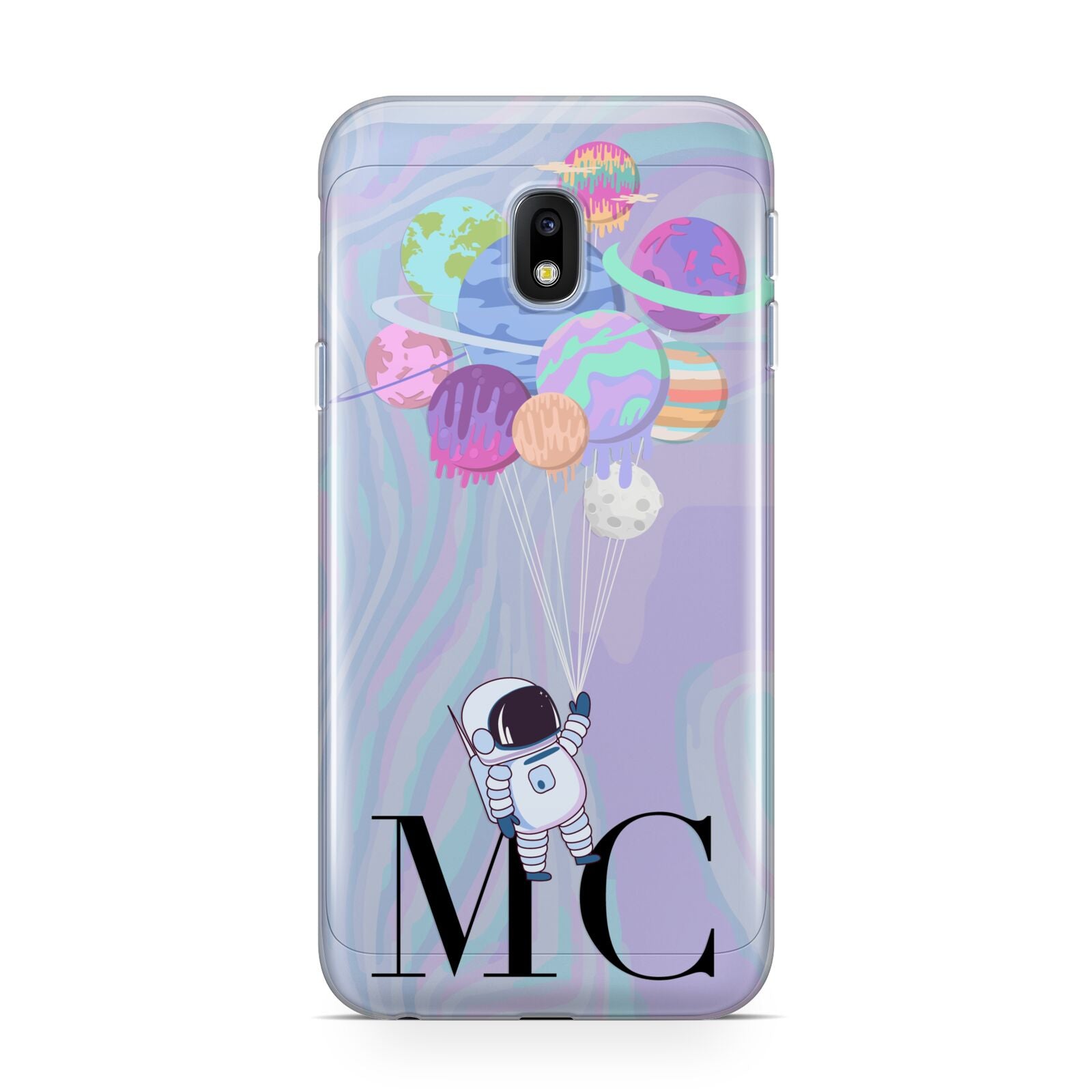 Planet Balloons with Initials Samsung Galaxy J3 2017 Case