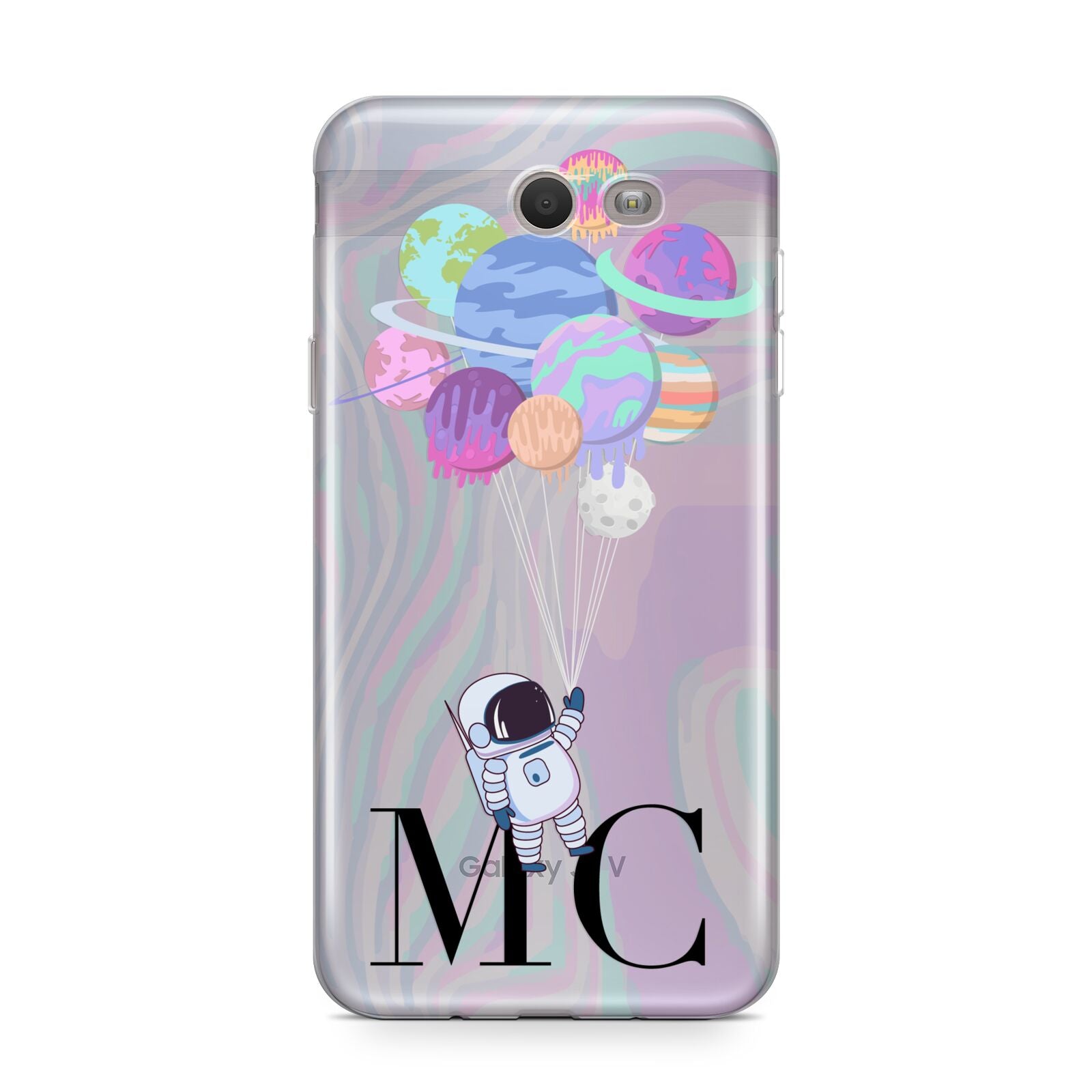 Planet Balloons with Initials Samsung Galaxy J7 2017 Case