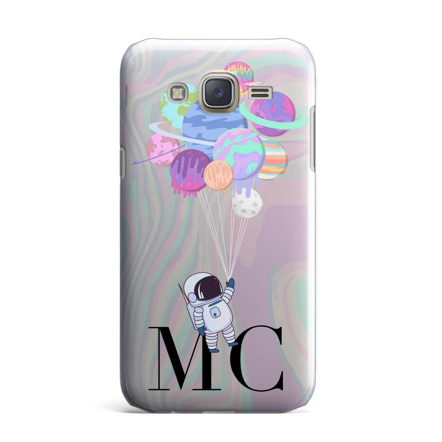 Planet Balloons with Initials Samsung Galaxy J7 Case