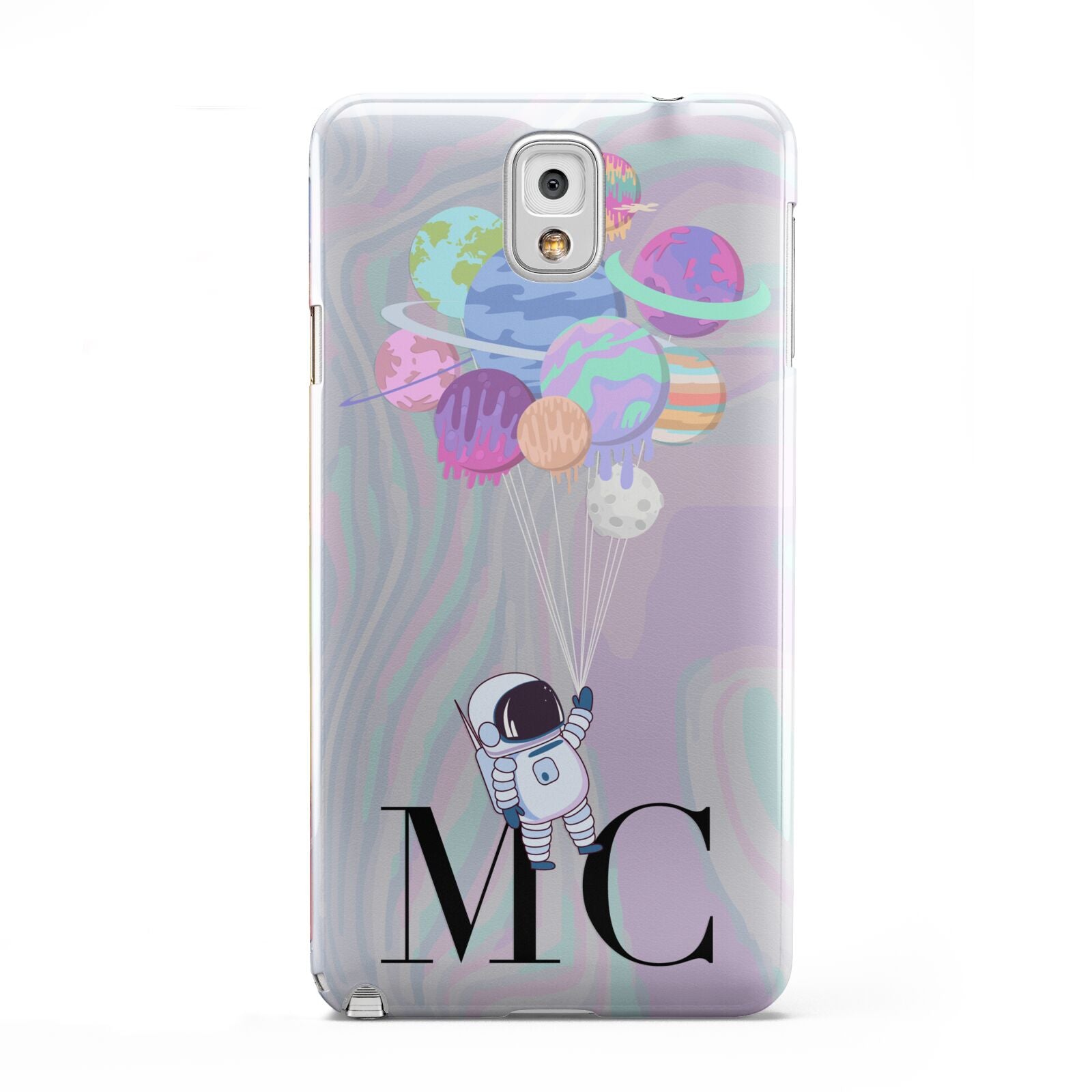 Planet Balloons with Initials Samsung Galaxy Note 3 Case