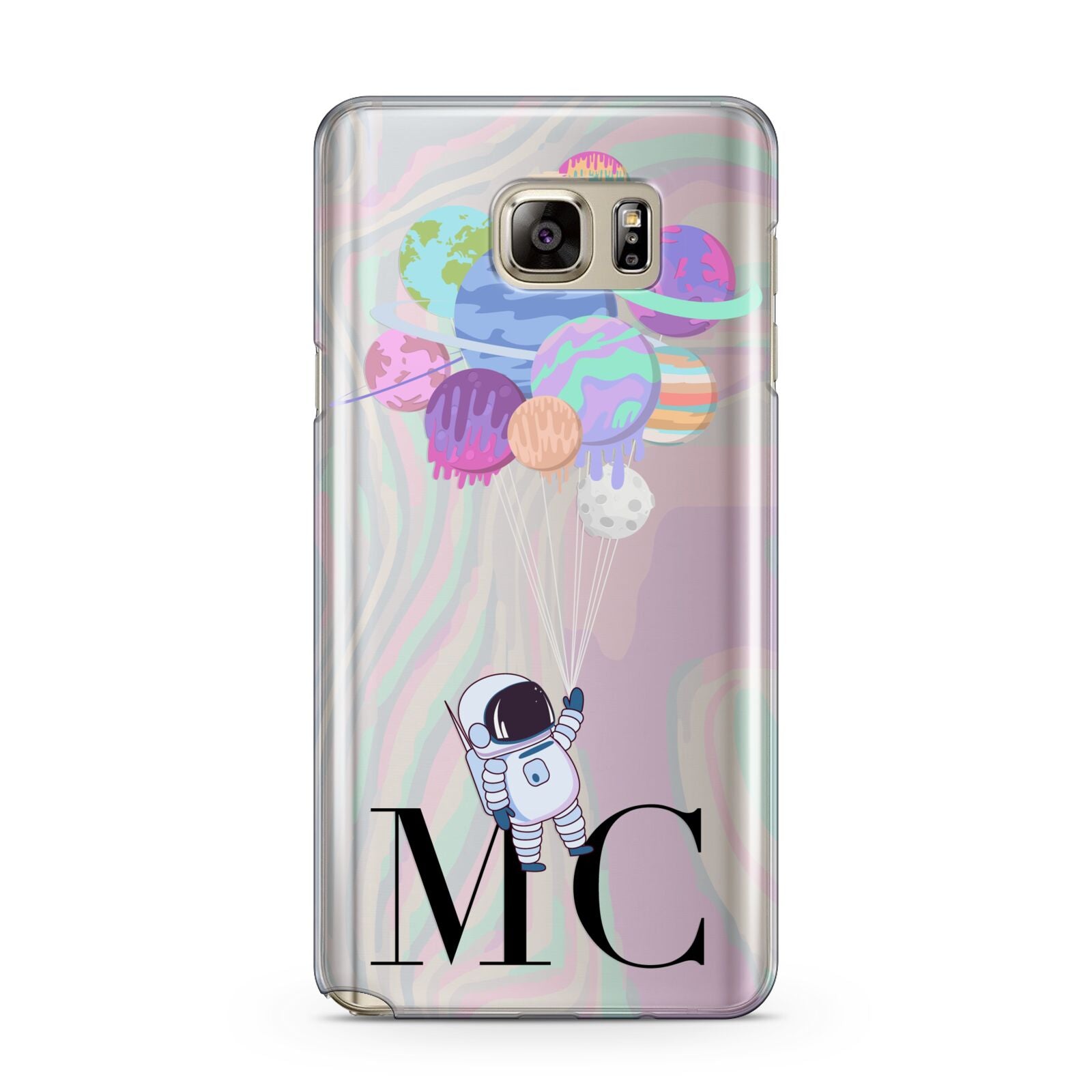 Planet Balloons with Initials Samsung Galaxy Note 5 Case