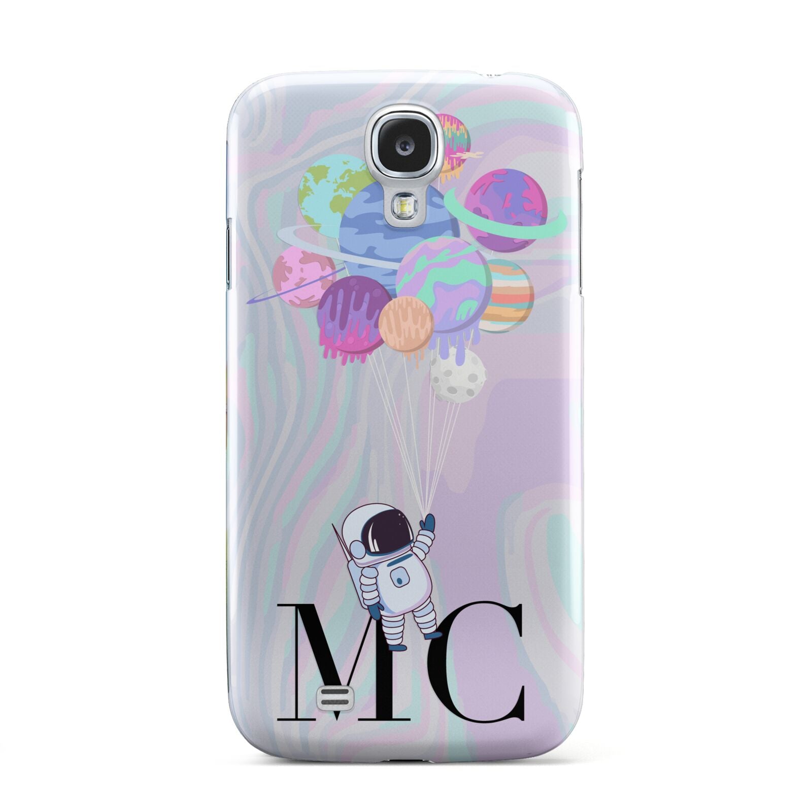 Planet Balloons with Initials Samsung Galaxy S4 Case