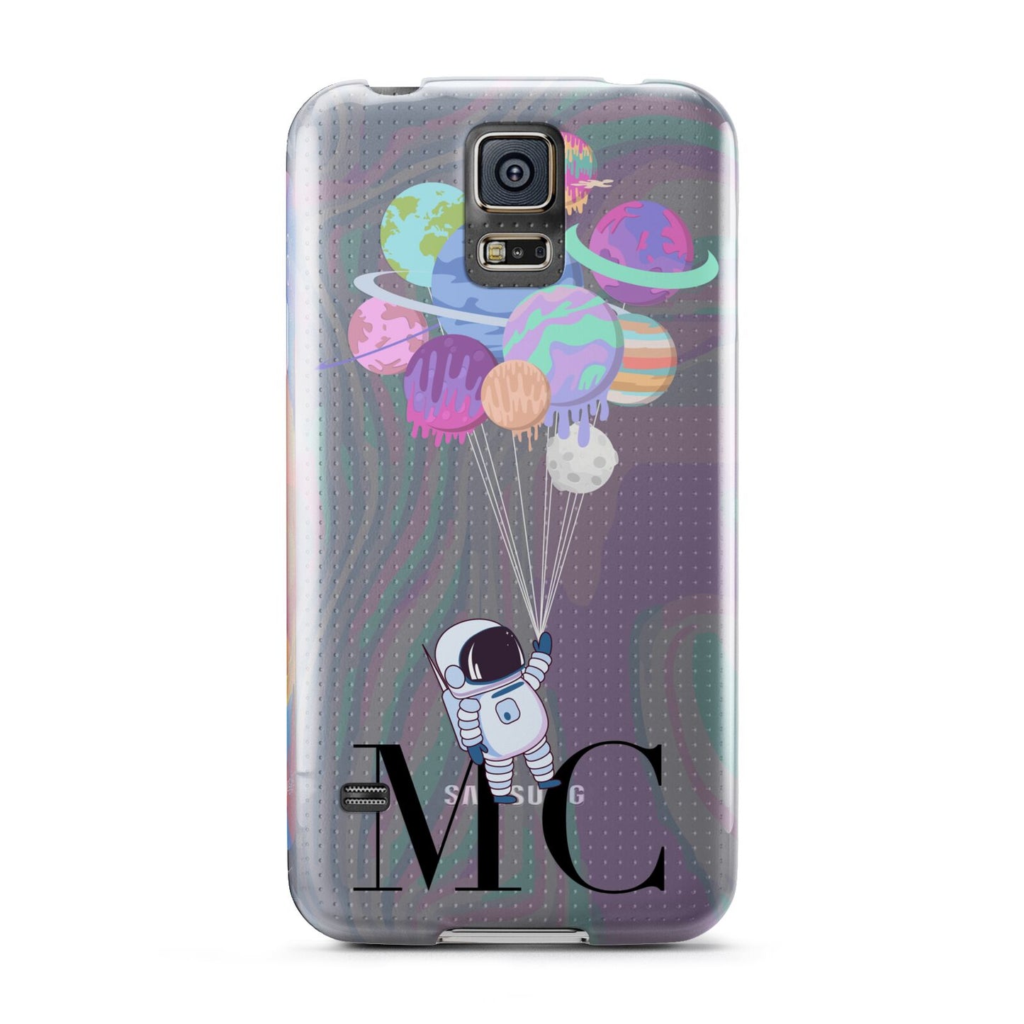 Planet Balloons with Initials Samsung Galaxy S5 Case