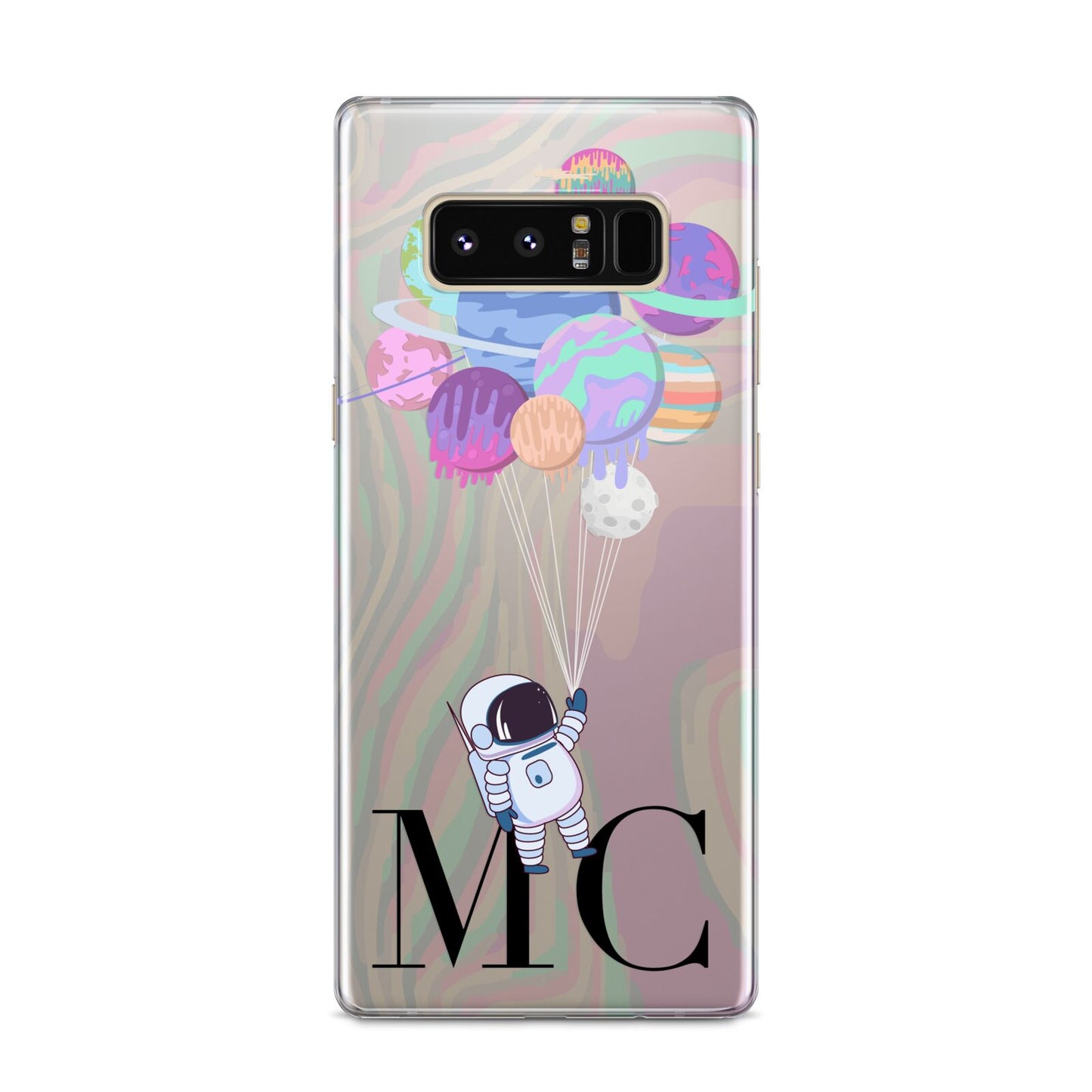 Planet Balloons with Initials Samsung Galaxy S8 Case