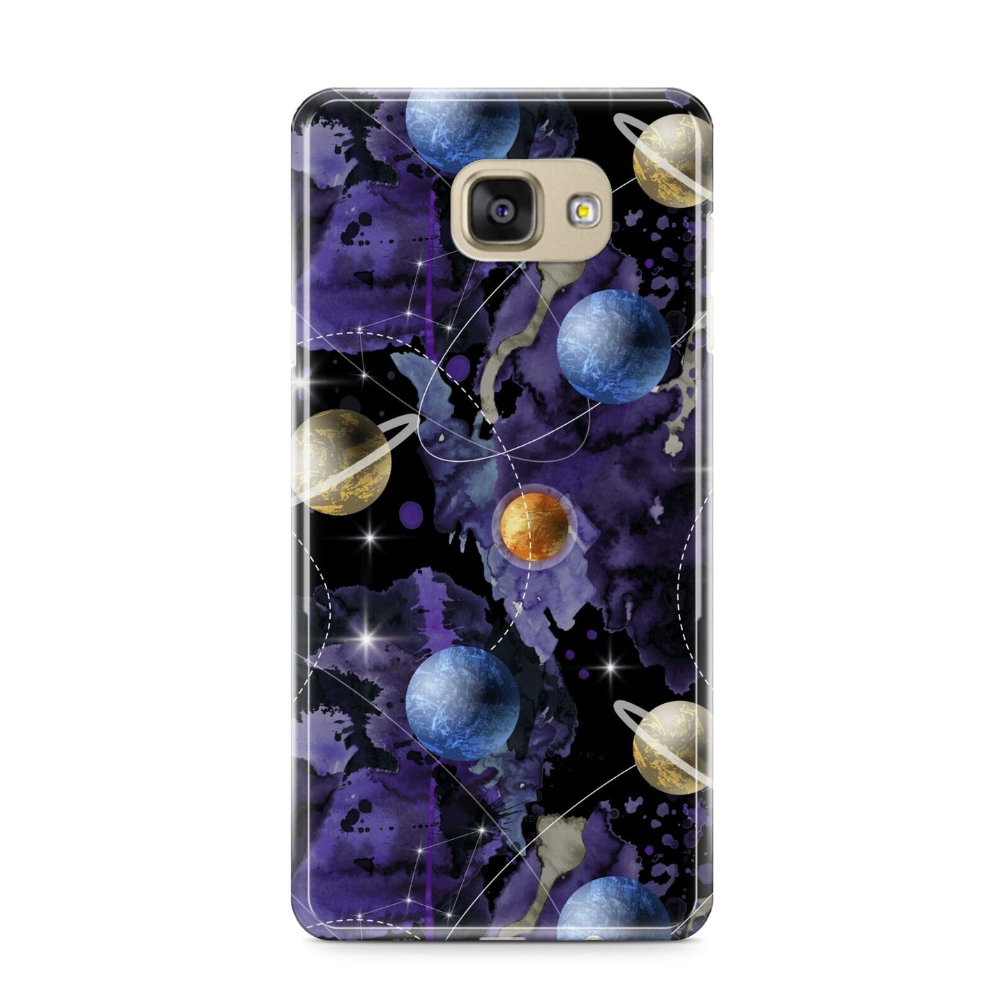 Planet Samsung Galaxy A9 2016 Case on gold phone