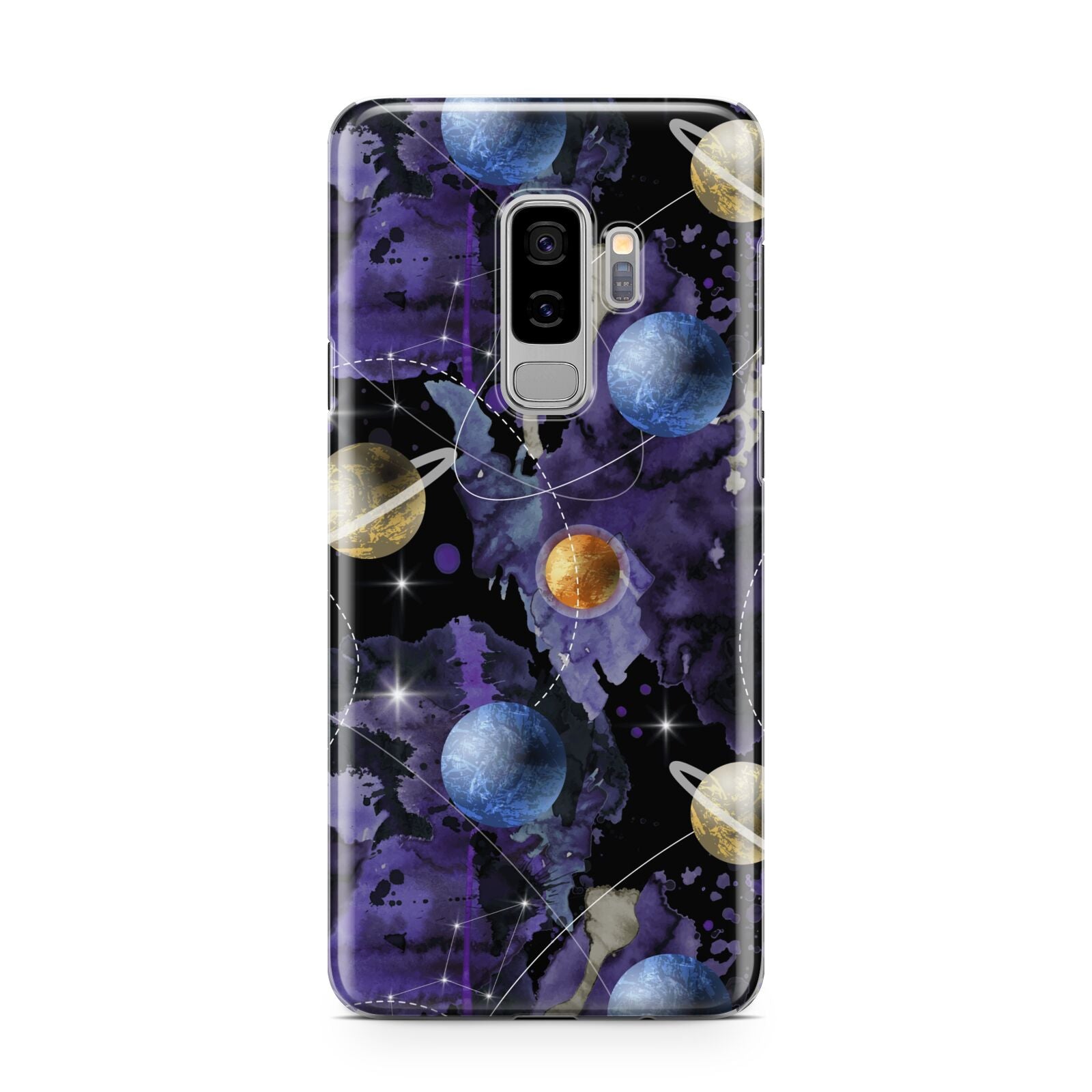 Planet Samsung Galaxy S9 Plus Case on Silver phone