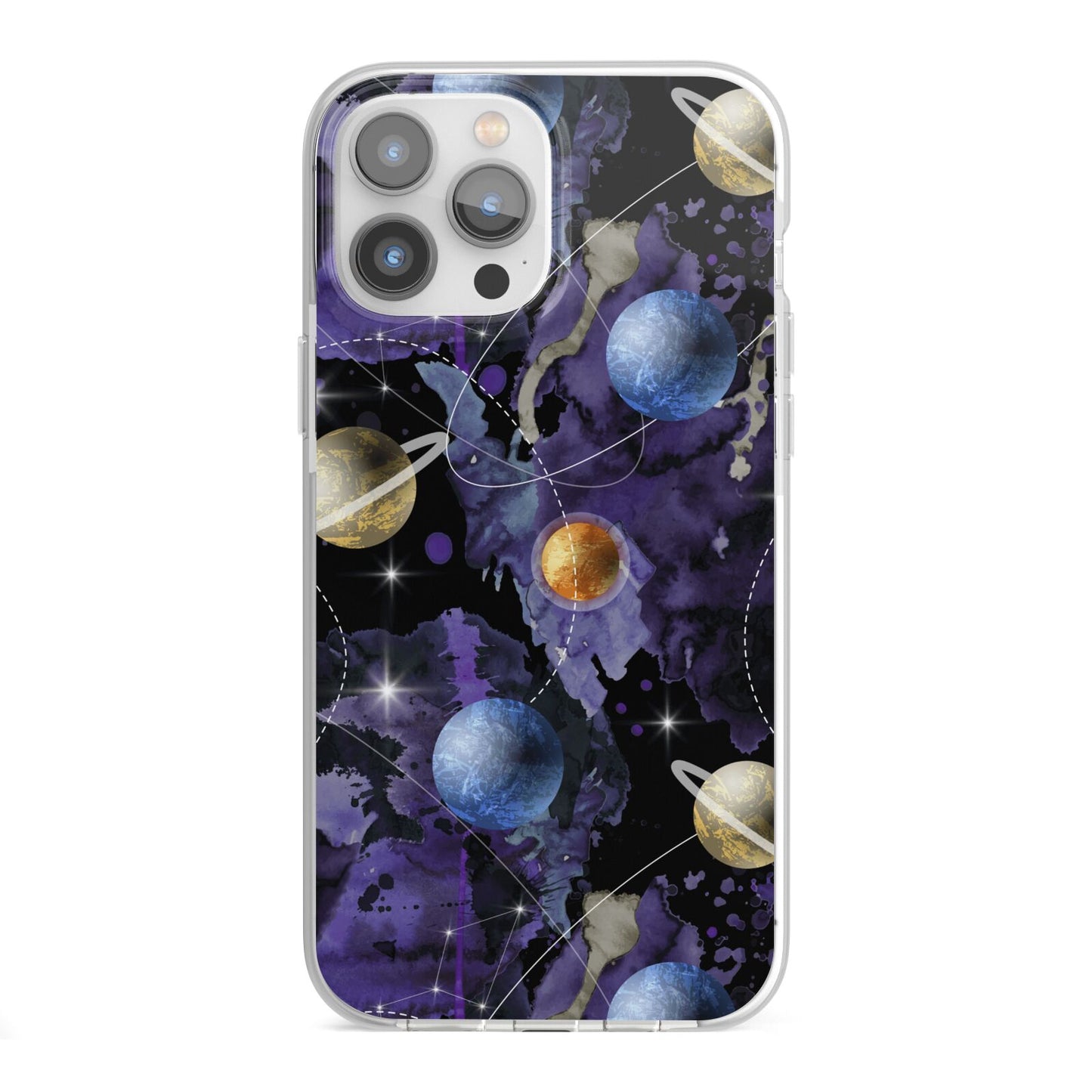 Planet iPhone 13 Pro Max TPU Impact Case with White Edges