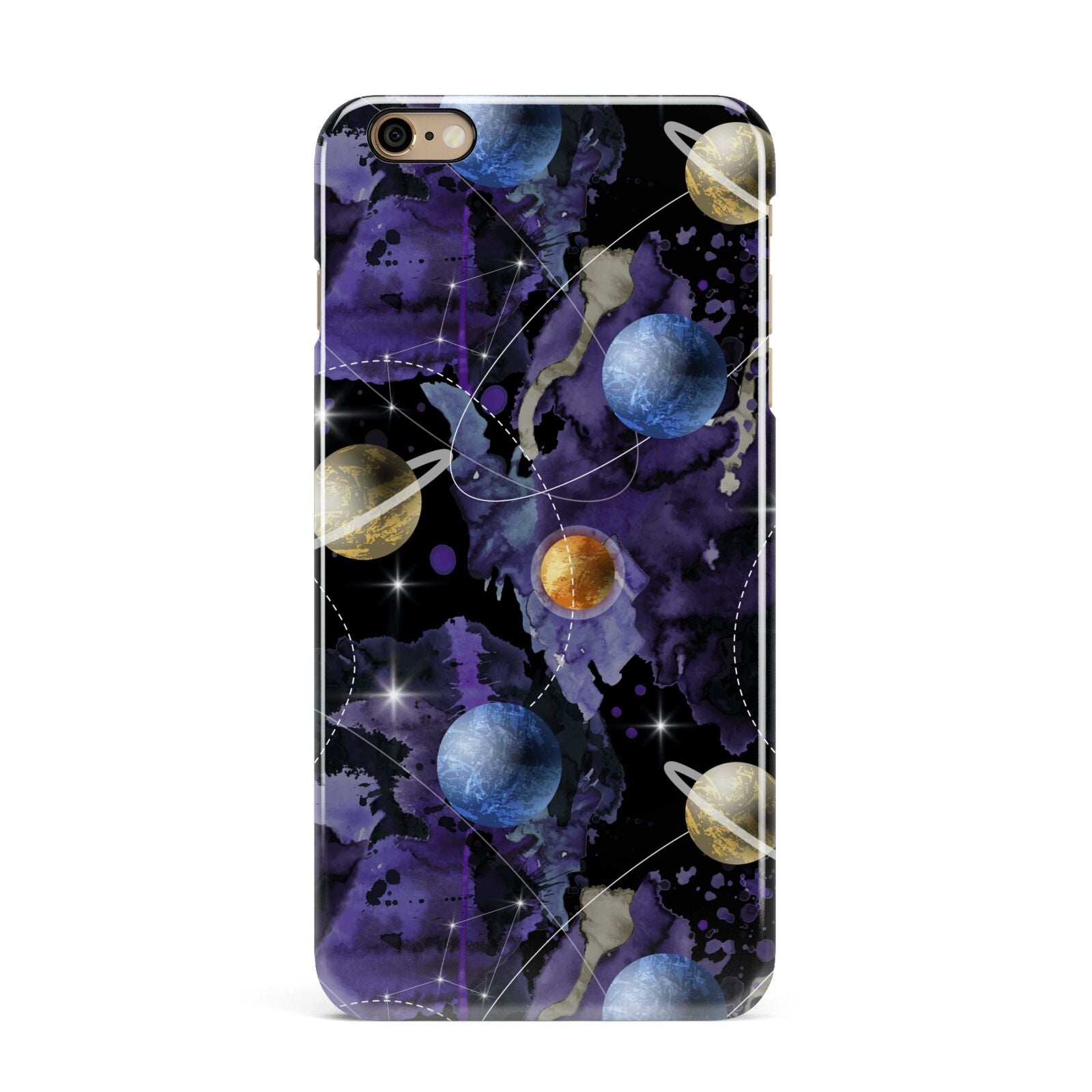 Planet iPhone 6 Plus 3D Snap Case on Gold Phone