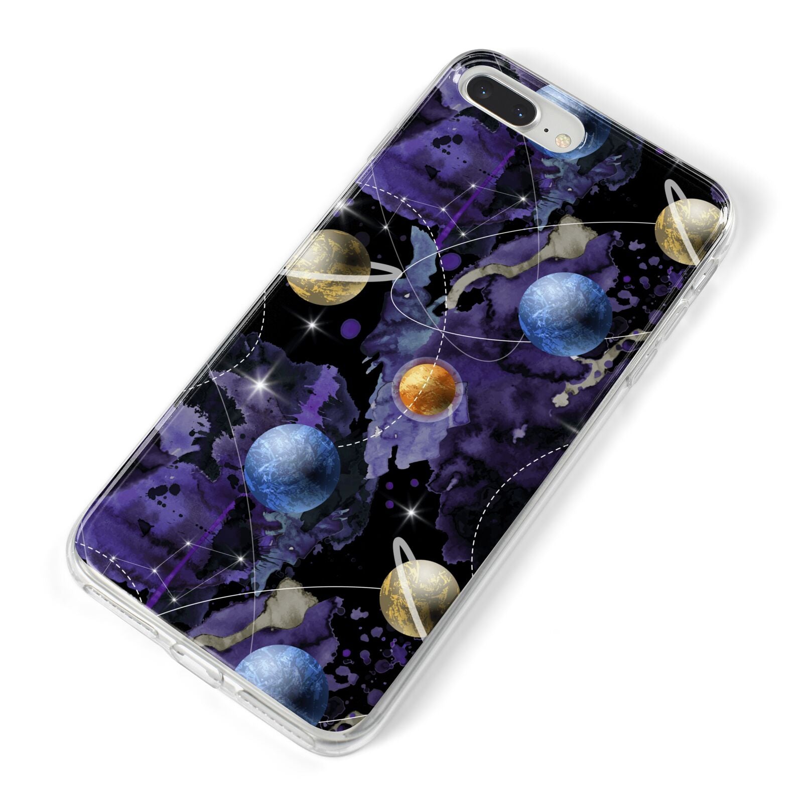 Planet iPhone 8 Plus Bumper Case on Silver iPhone Alternative Image