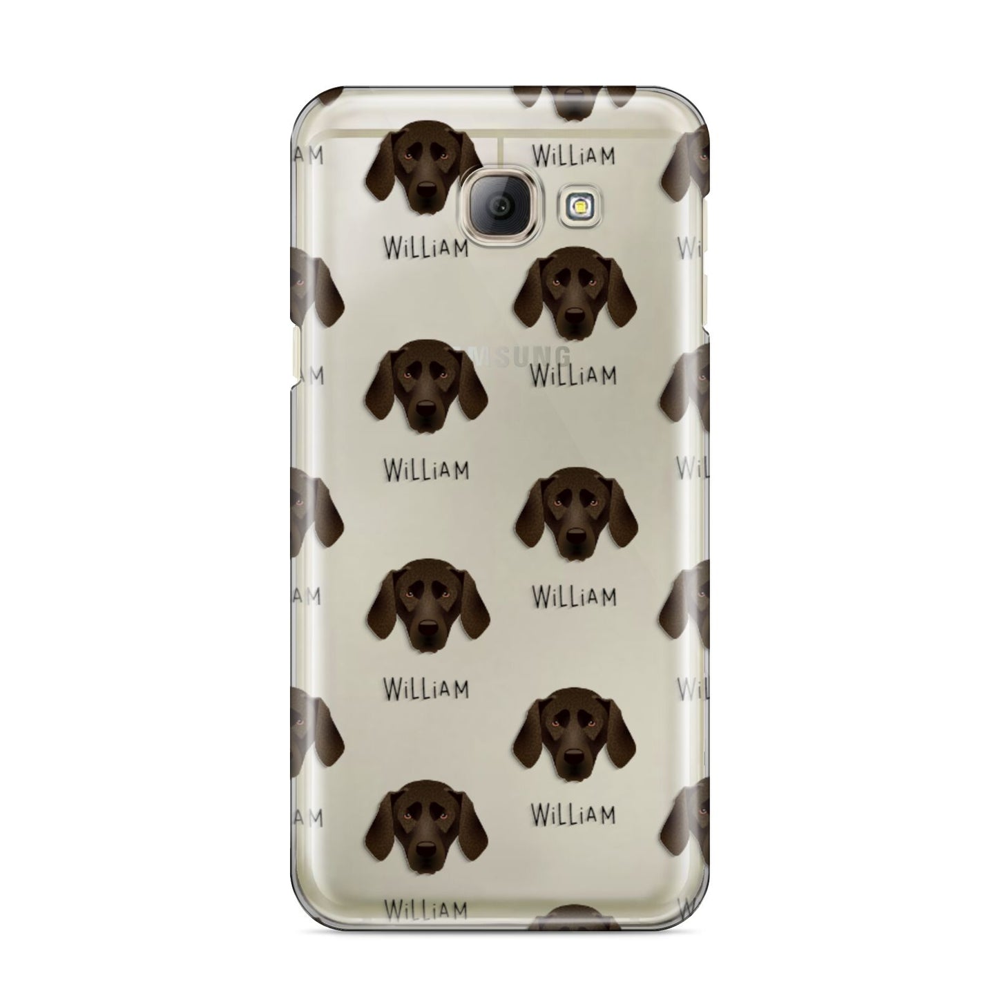 Plott Hound Icon with Name Samsung Galaxy A8 2016 Case