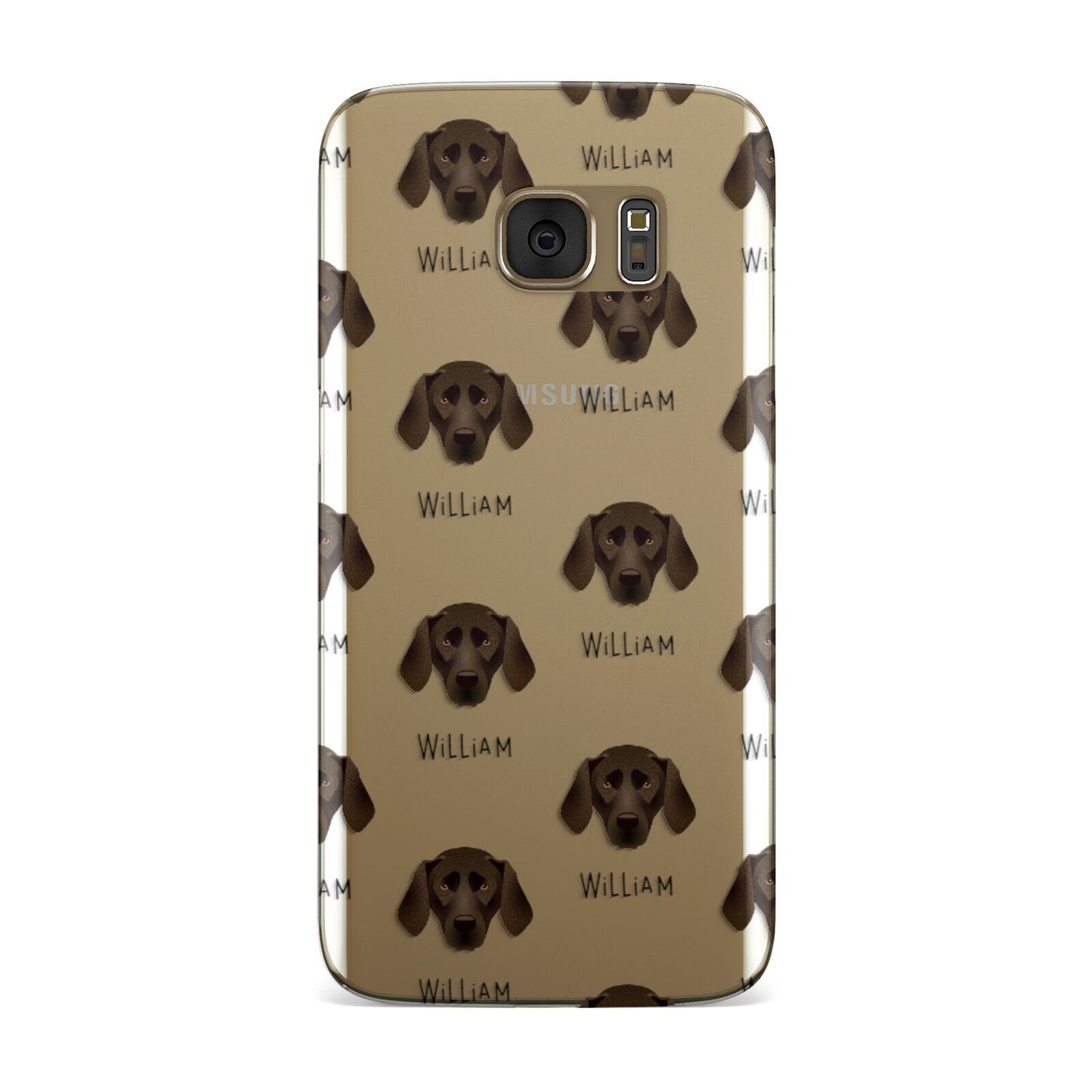 Plott Hound Icon with Name Samsung Galaxy Case