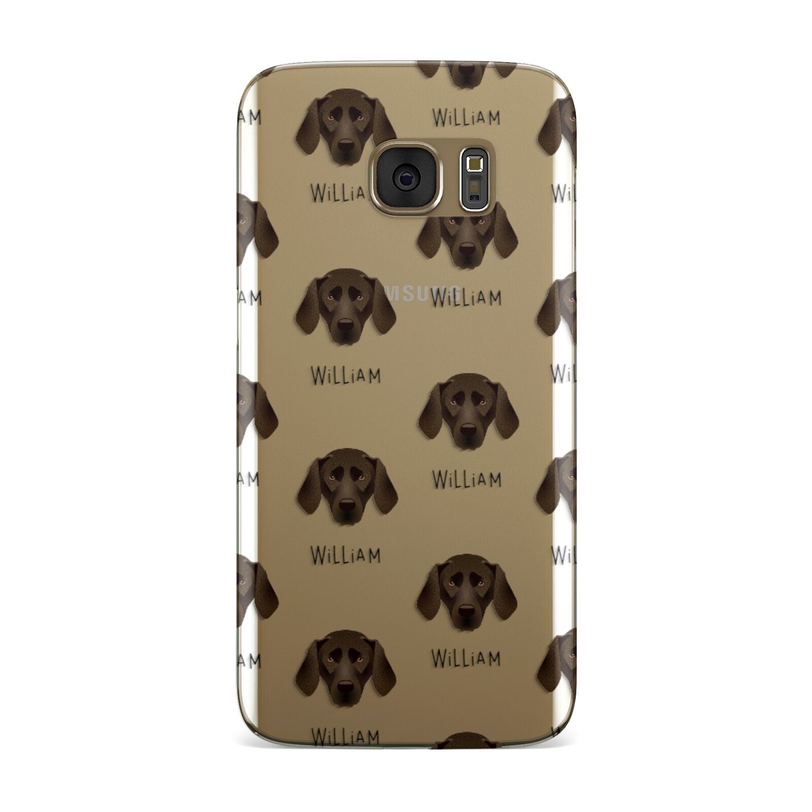 Plott Hound Icon with Name Samsung Galaxy Case