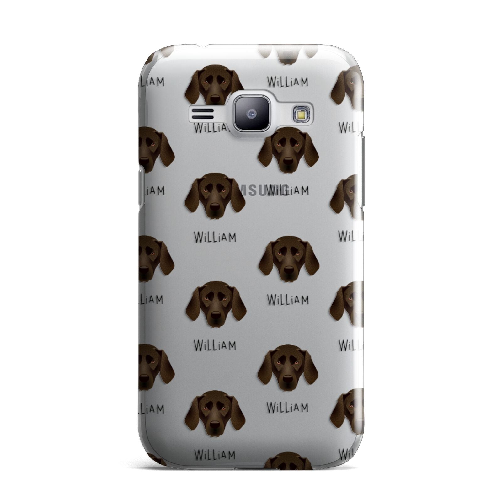 Plott Hound Icon with Name Samsung Galaxy J1 2015 Case