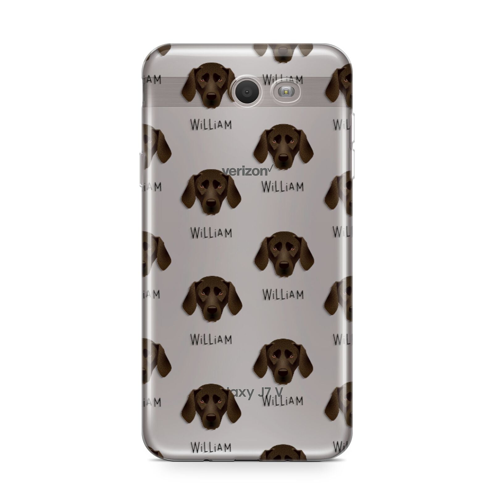 Plott Hound Icon with Name Samsung Galaxy J7 2017 Case