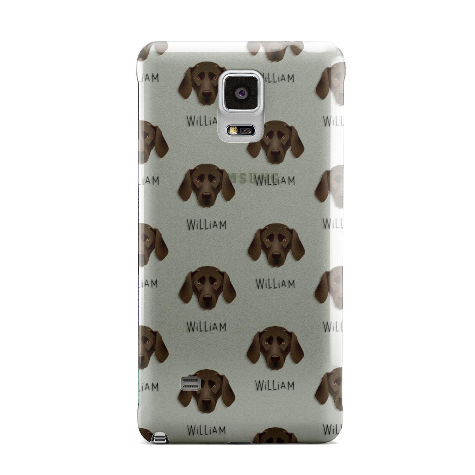 Plott Hound Icon with Name Samsung Galaxy Note 4 Case