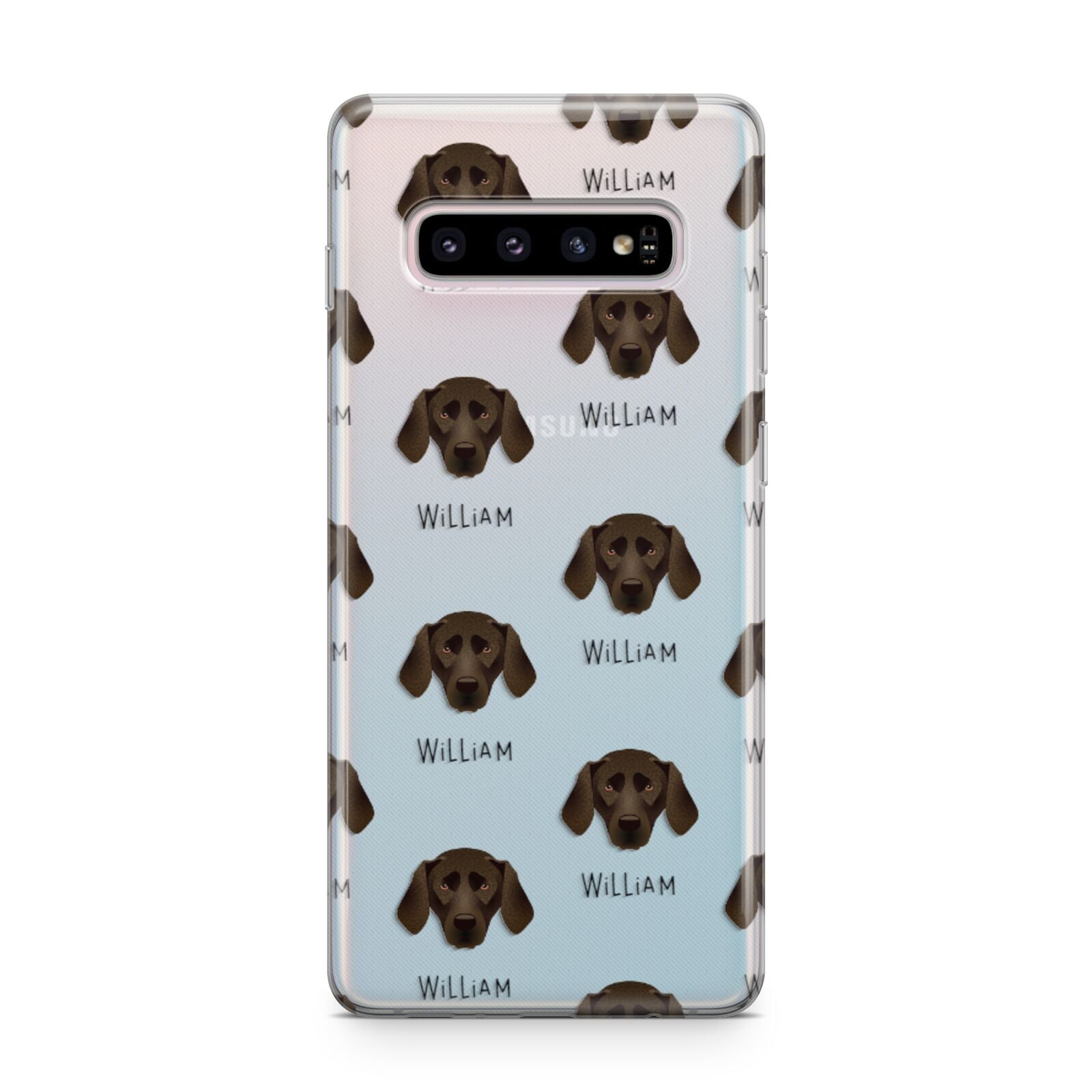 Plott Hound Icon with Name Samsung Galaxy S10 Plus Case