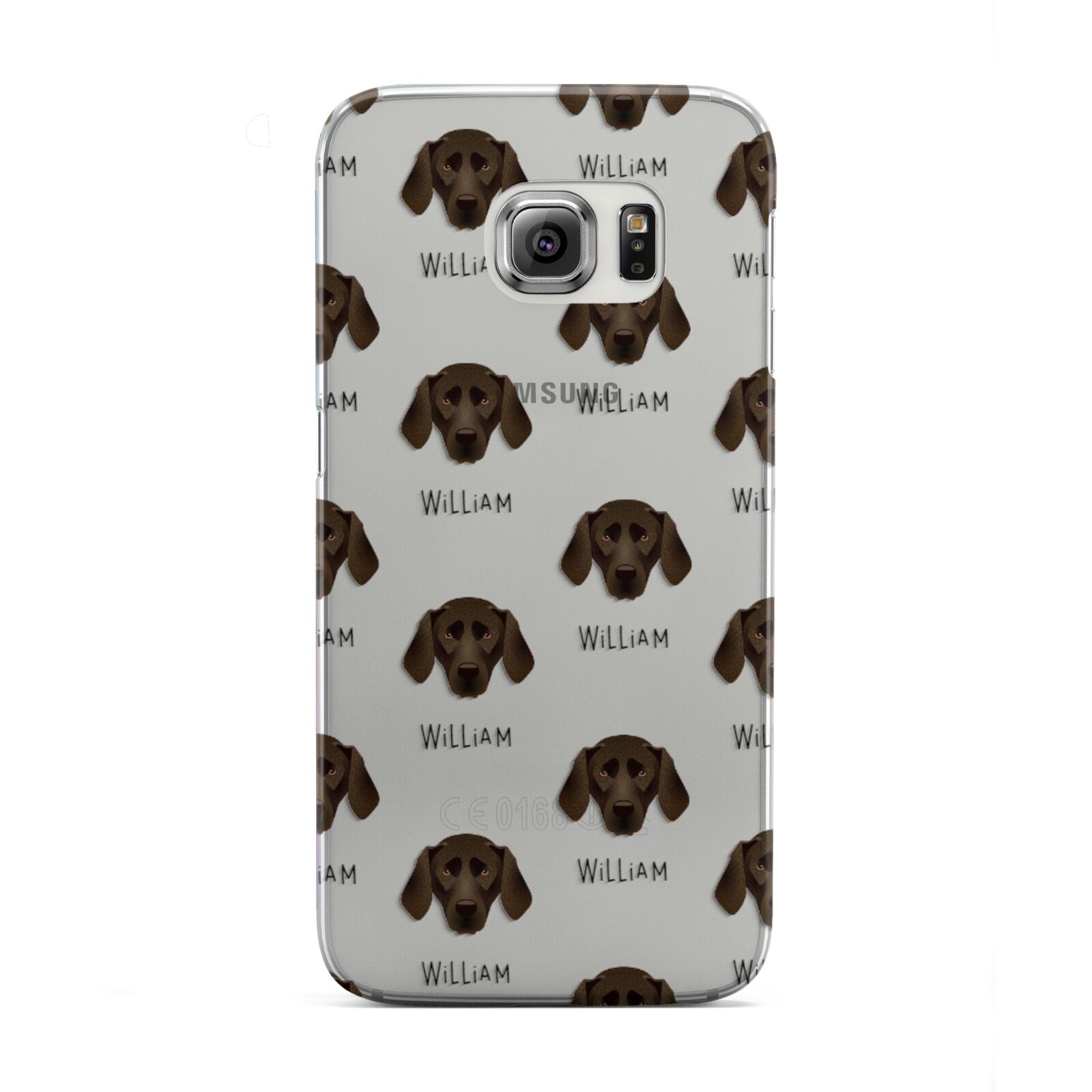 Plott Hound Icon with Name Samsung Galaxy S6 Edge Case