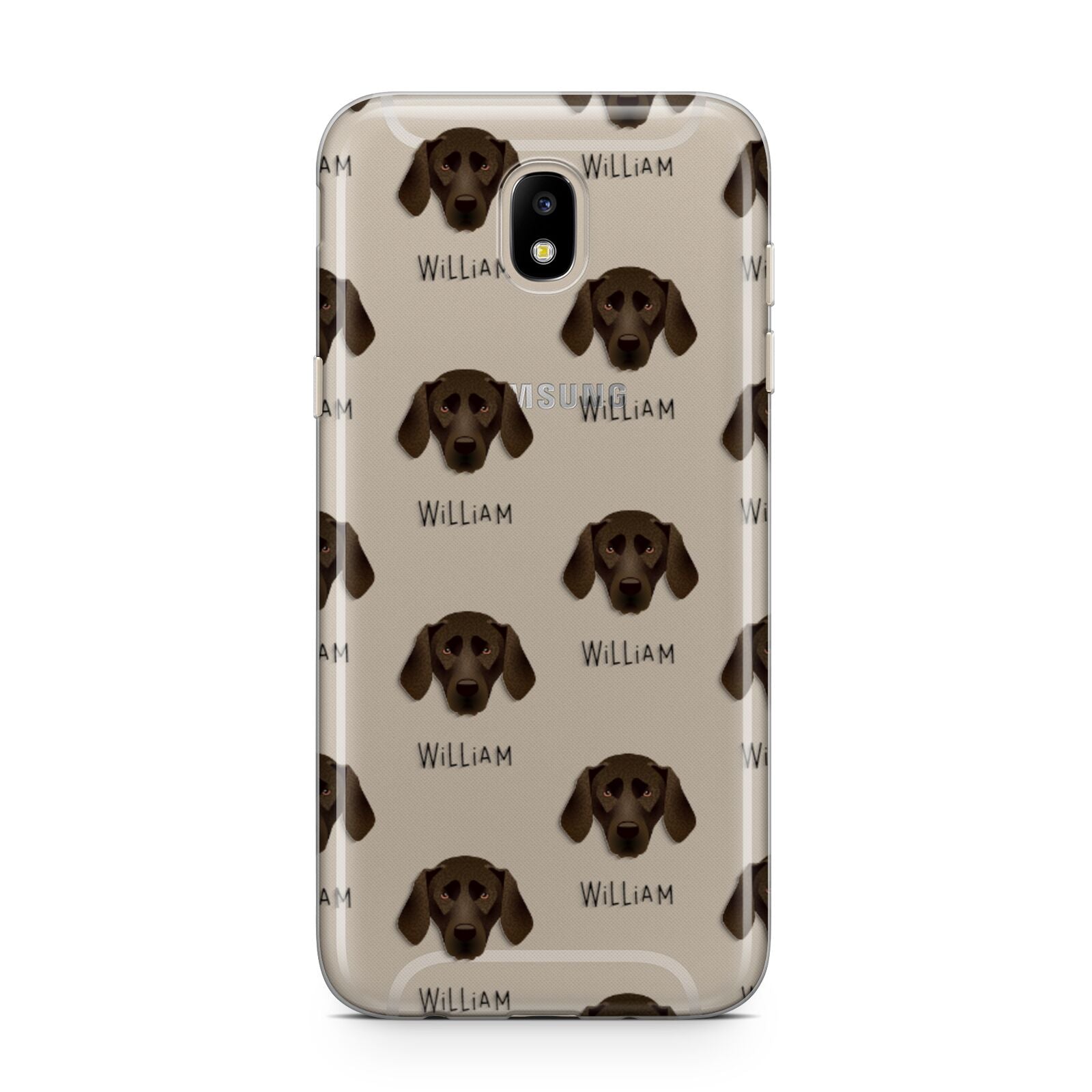 Plott Hound Icon with Name Samsung J5 2017 Case