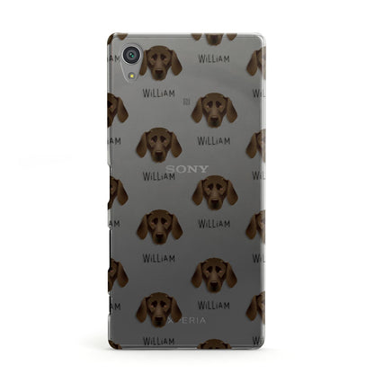 Plott Hound Icon with Name Sony Xperia Case