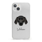 Plott Hound Personalised iPhone 13 Clear Bumper Case