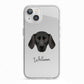 Plott Hound Personalised iPhone 13 TPU Impact Case with White Edges