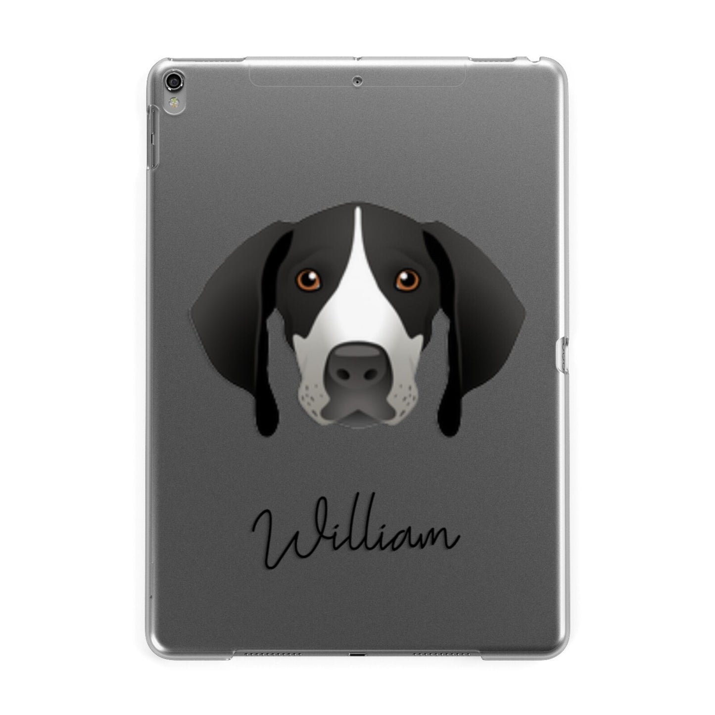 Pointer Personalised Apple iPad Grey Case