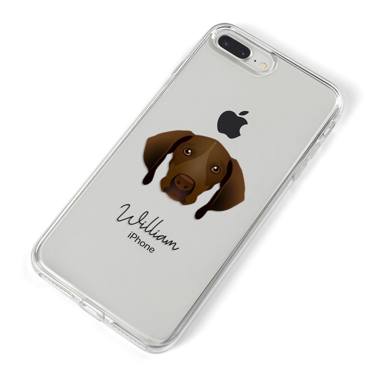 Pointer Personalised iPhone 8 Plus Bumper Case on Silver iPhone Alternative Image